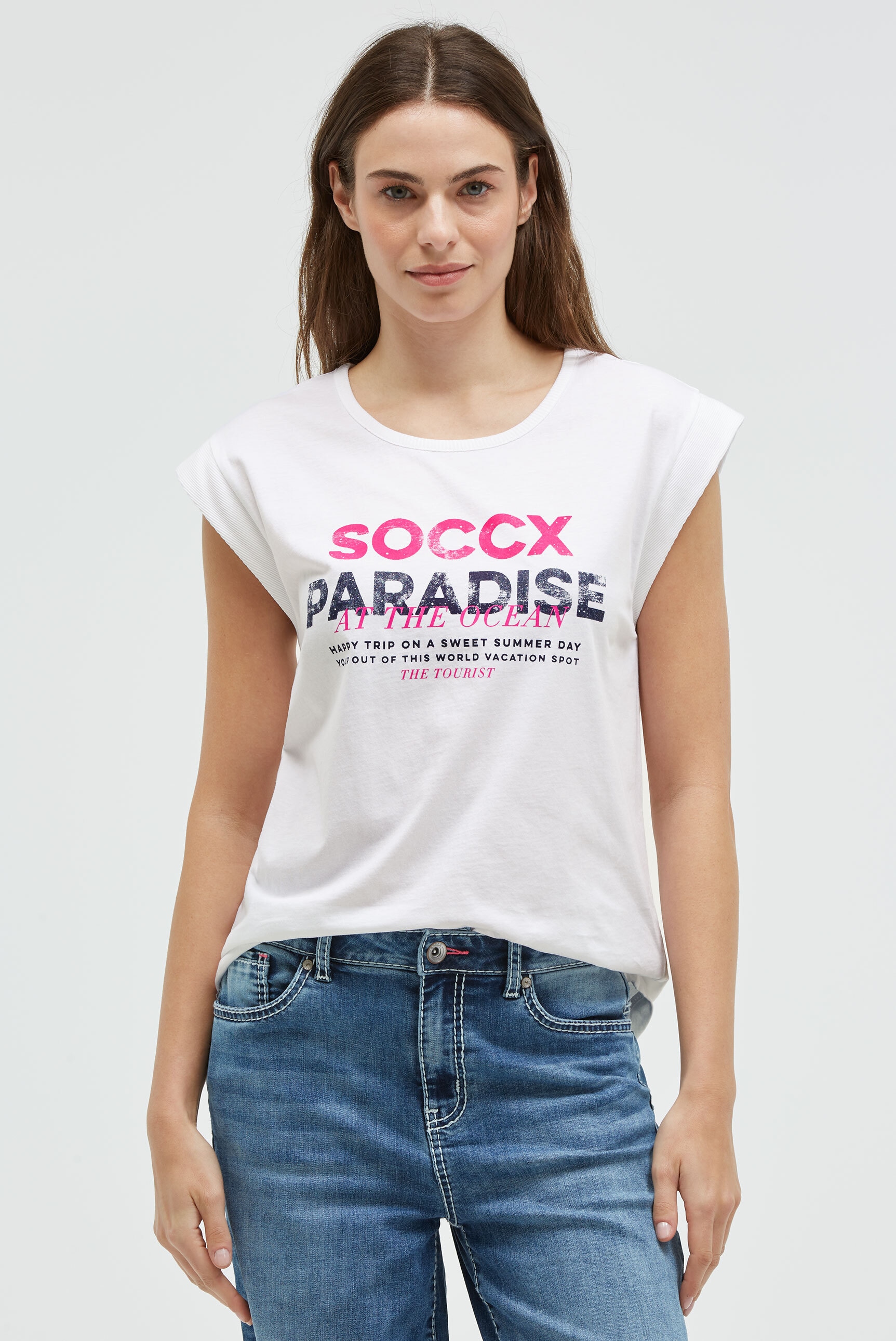 SOCCX Rundhalsshirt aus Baumwolle