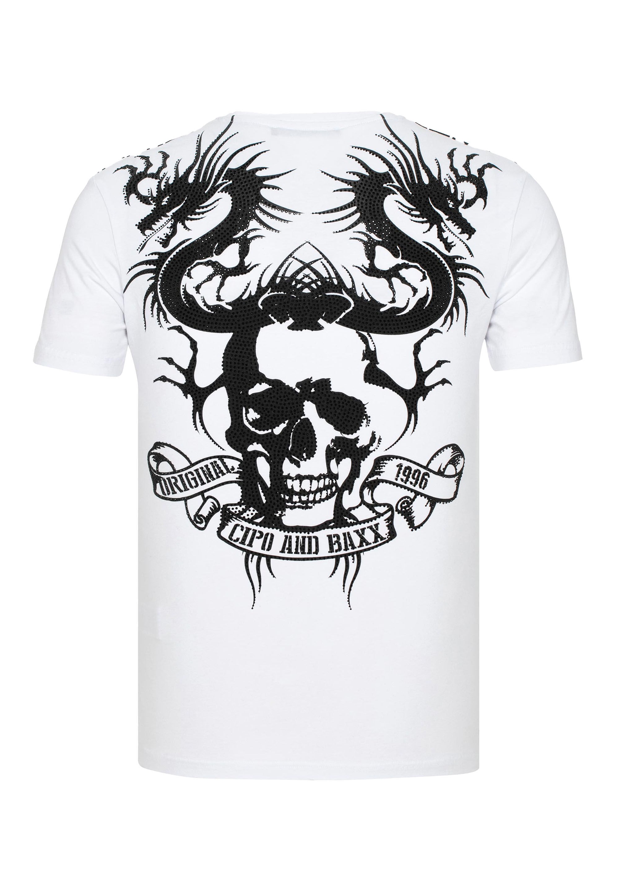 Cipo & Baxx T-Shirt "T-Shirts", mit Totenkopf-Print, CT-376 günstig online kaufen