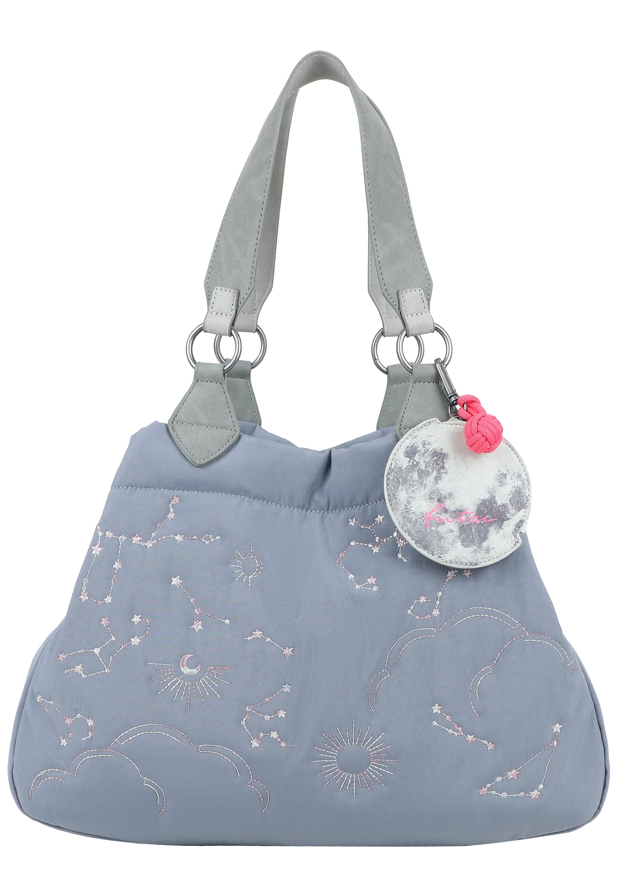 Fritzi aus Preußen Henkeltasche "Cosmo" mit dezenter Regenbogen-Stickerei günstig online kaufen