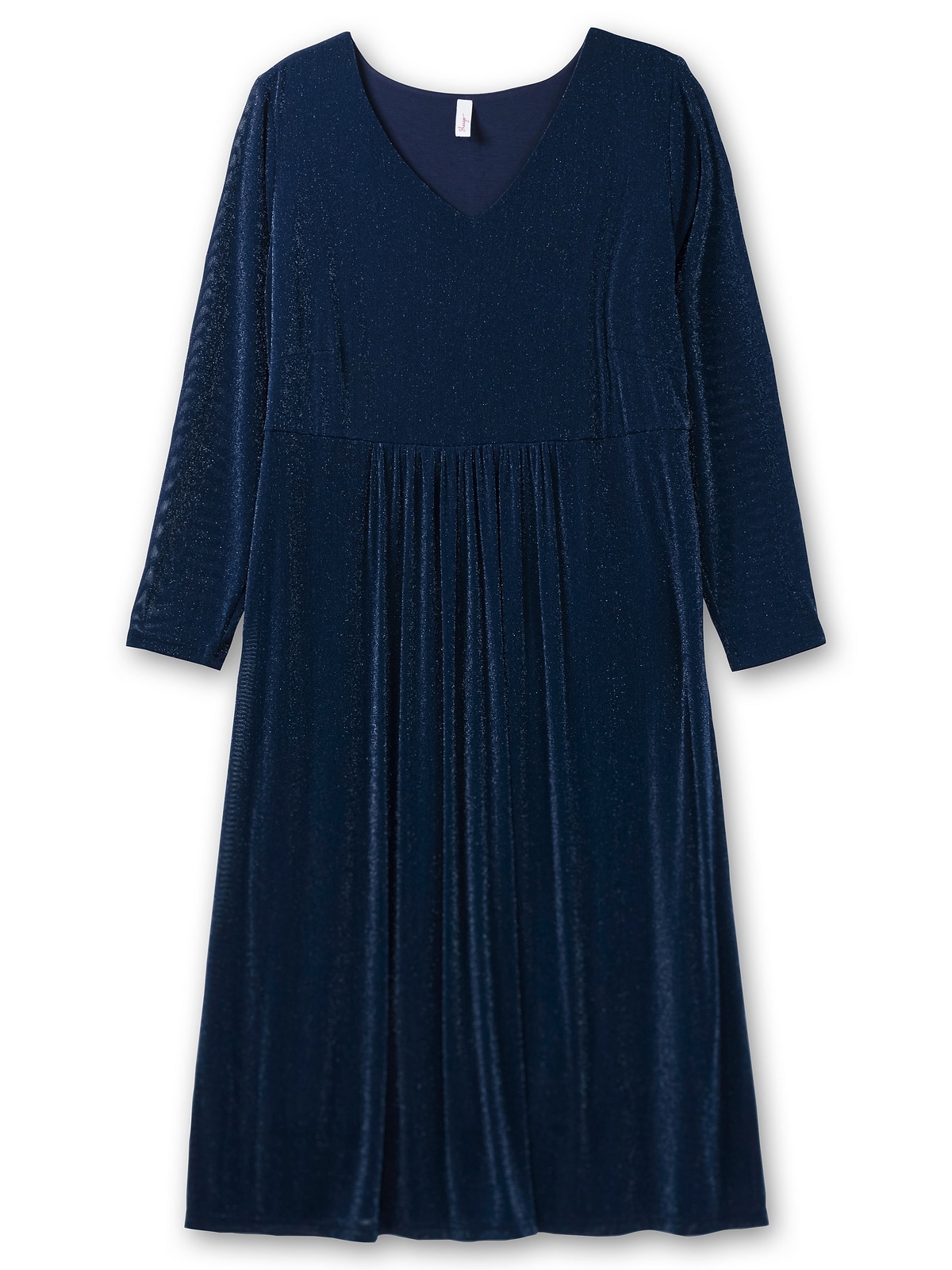 Sheego Partykleid »Große Größen«, mit Mesh und Effektgarn