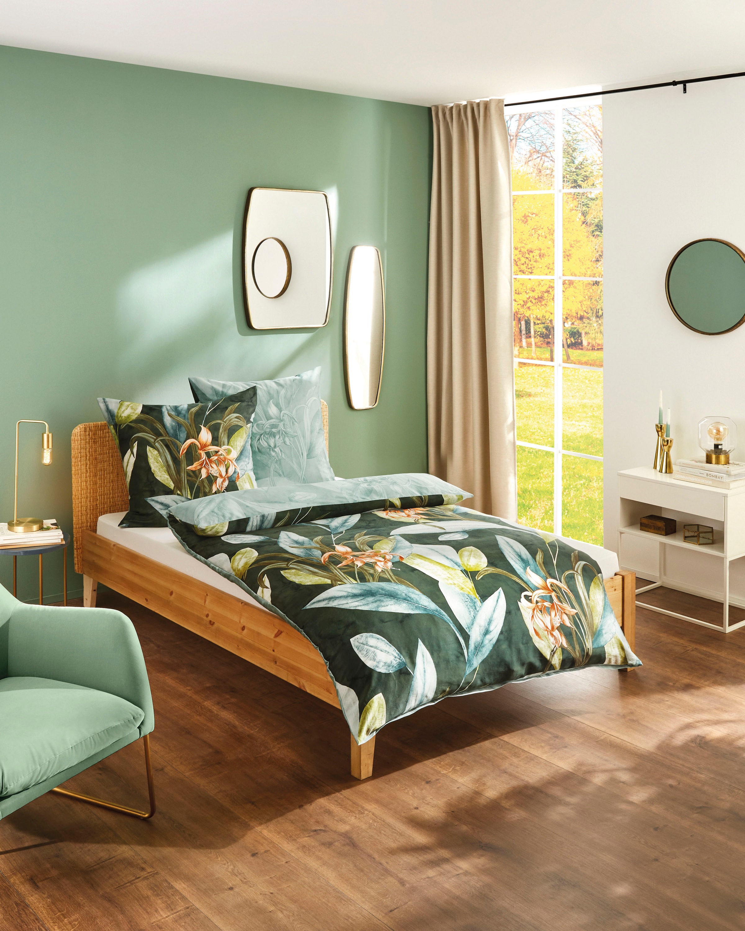 Kaeppel Bettwäsche "Asmara" 2 Stk. tlg. Mit großen Blumen günstig online kaufen