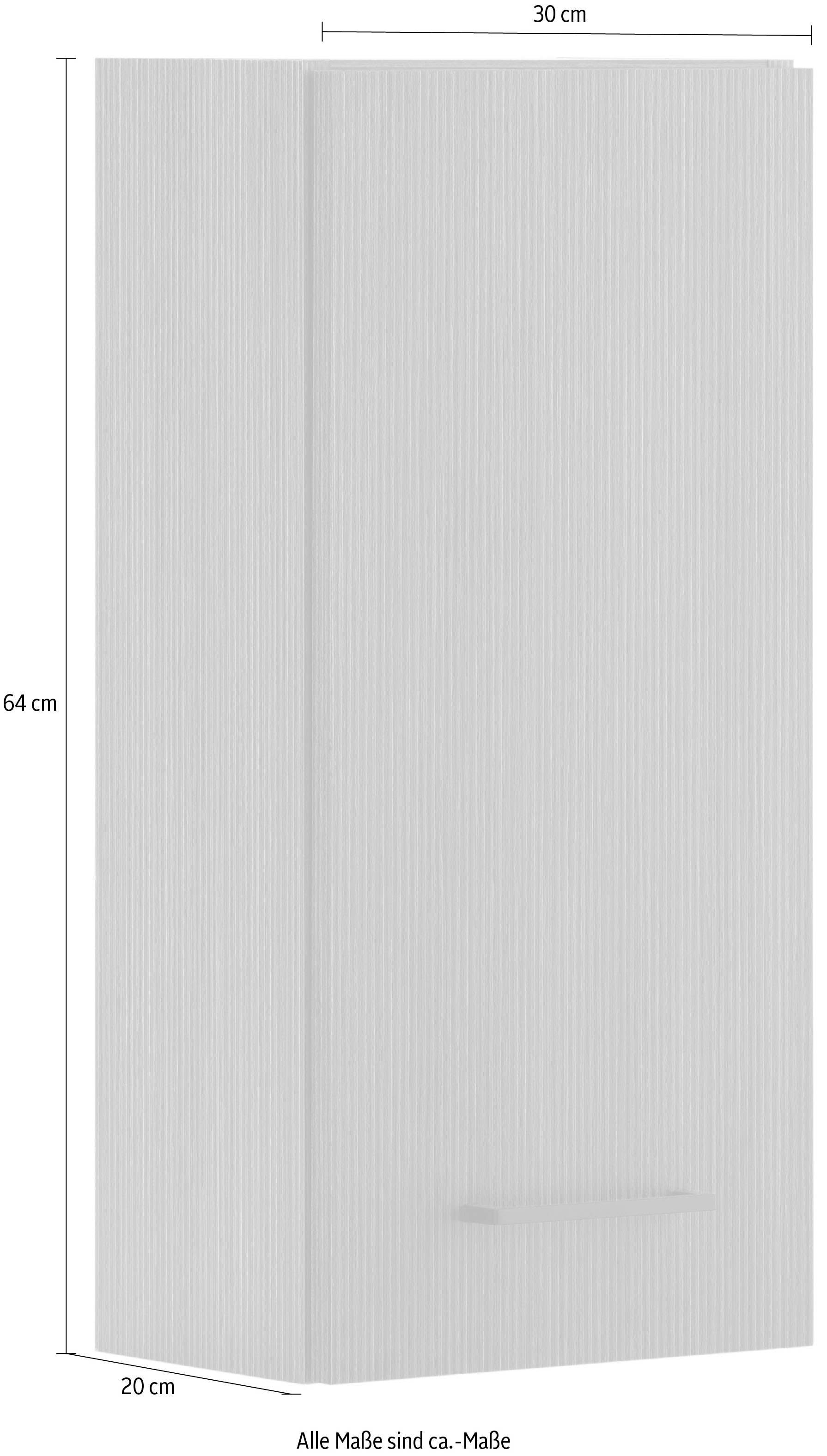 welltime Hängeschrank »Trento, verschiedene Ausführungen und Farben«, Badmöbel, Breite 30 cm, 1 Tür, 2 Einlegeböden, Made in Germany