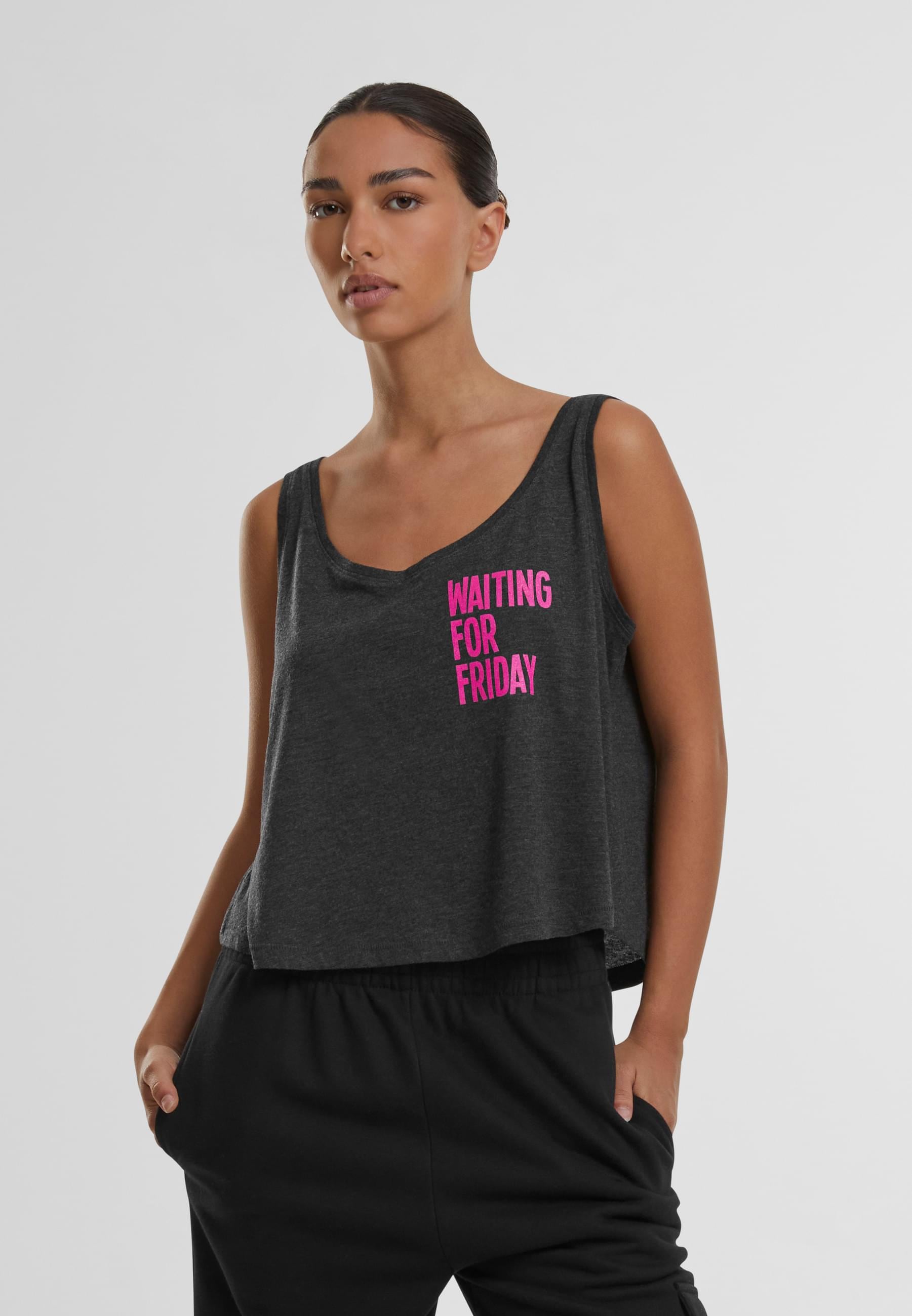 MisterTee Muskelshirt »MisterTee Damen Ladies Waiting For Friday Box Tank«, (1 tlg.)