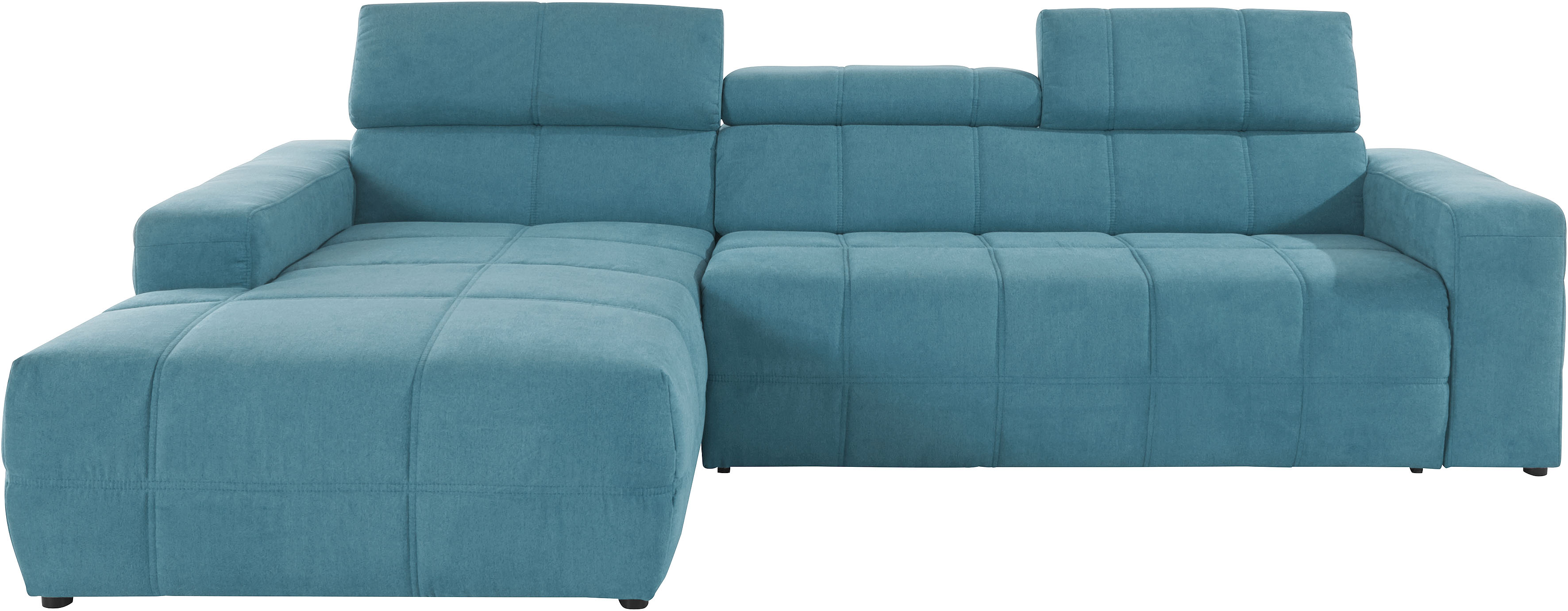Thumbnail - DOMO collection Ecksofa "Brandon Sitzbelastung 140 kg, große Ausführung, B/T/H: 289/177/80 cm", mit Kopfteilverstellung,...