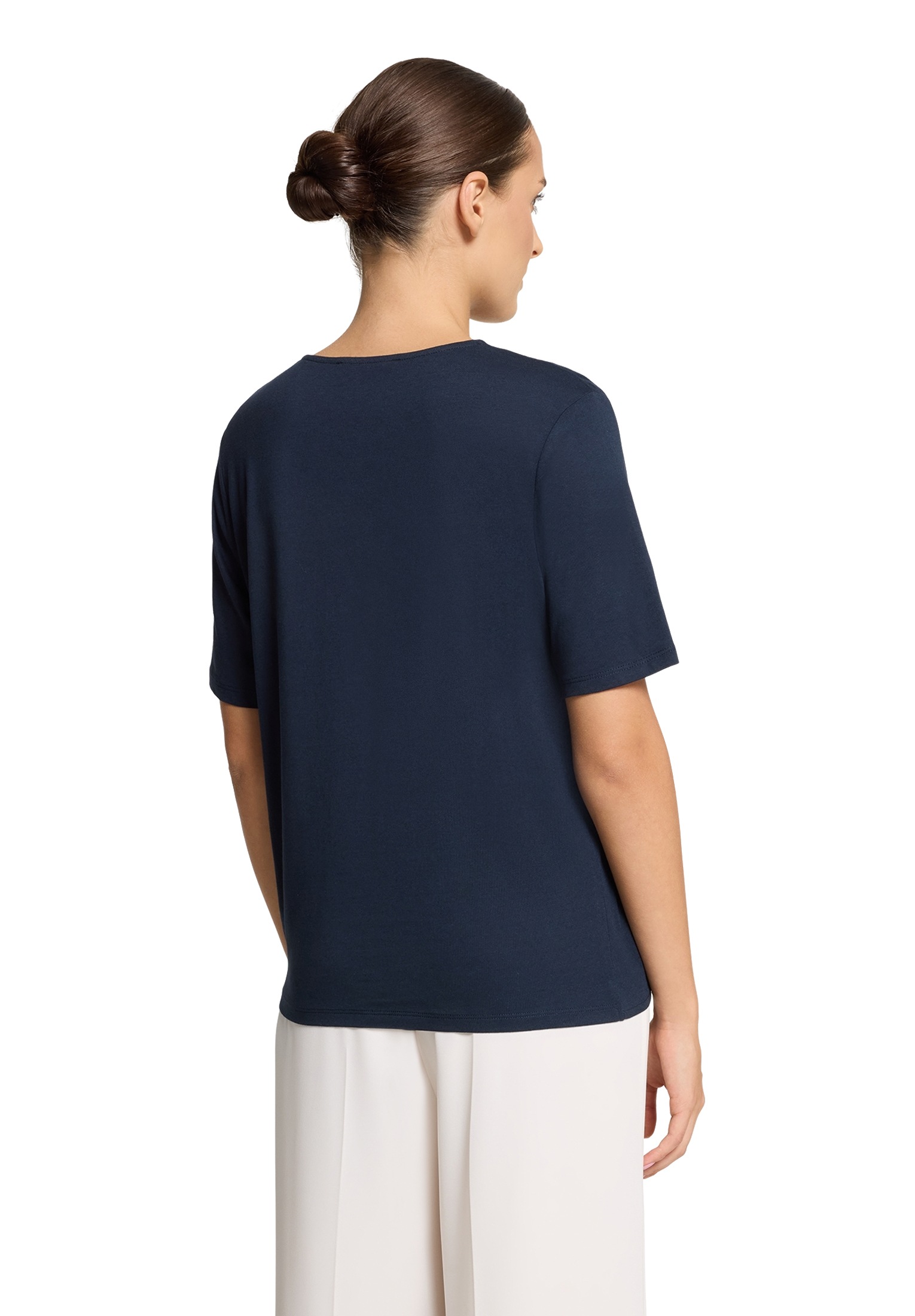Betty Barclay Kurzarmshirt »Betty Barclay Damen Basic Shirt mit Schleifenknoten«, (1 tlg.)