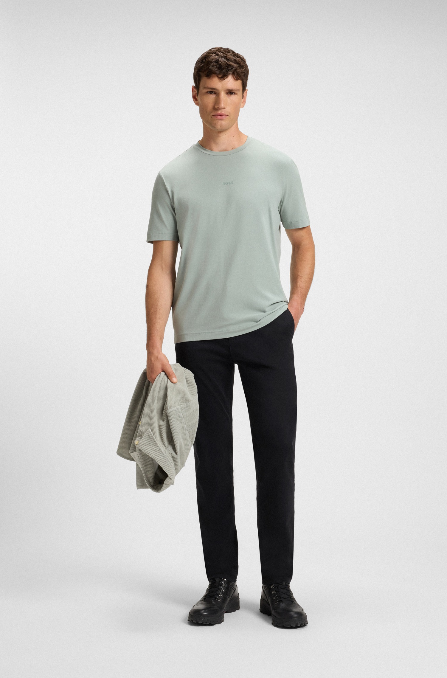 Thumbnail - BOSS ORANGE Chinohose "tapered" mit BOSS Logo hinten