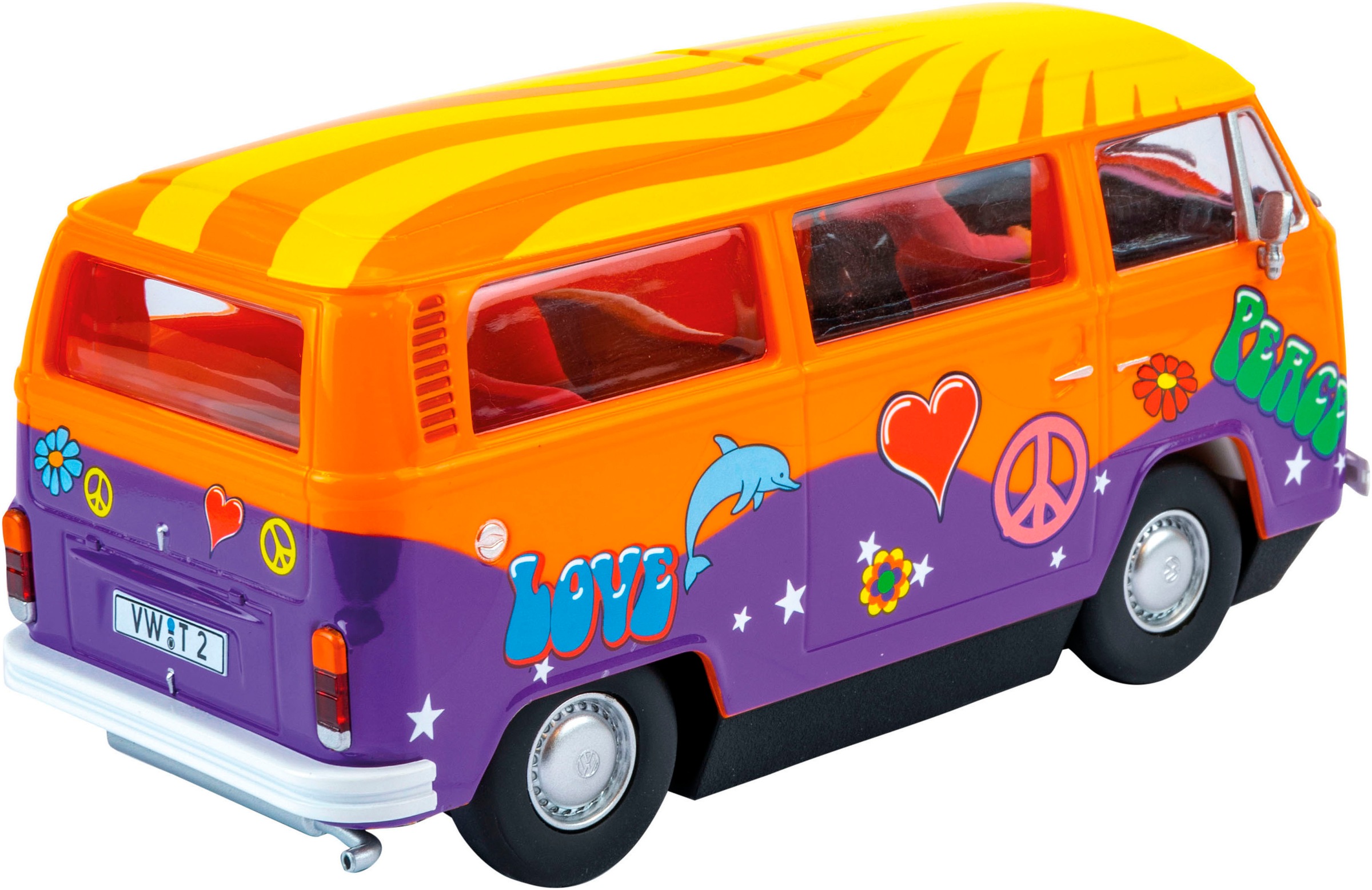 Carrera® Rennbahn-Auto »VW Bus T2b "Peace and Love"«, mit Lichteffekt