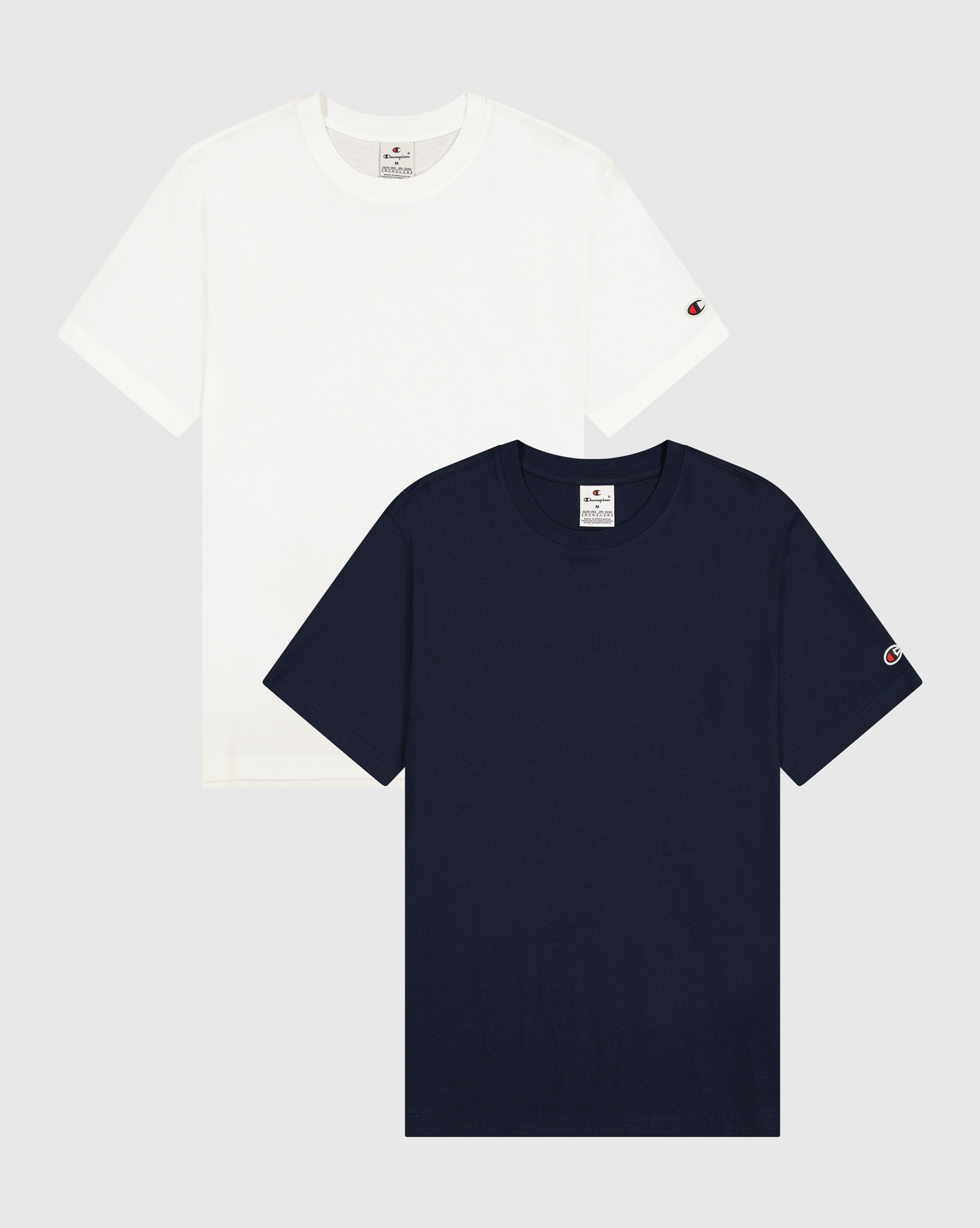 Champion T-Shirt, (Packung, 2 tlg.), Basic Shirt, Doppelpack