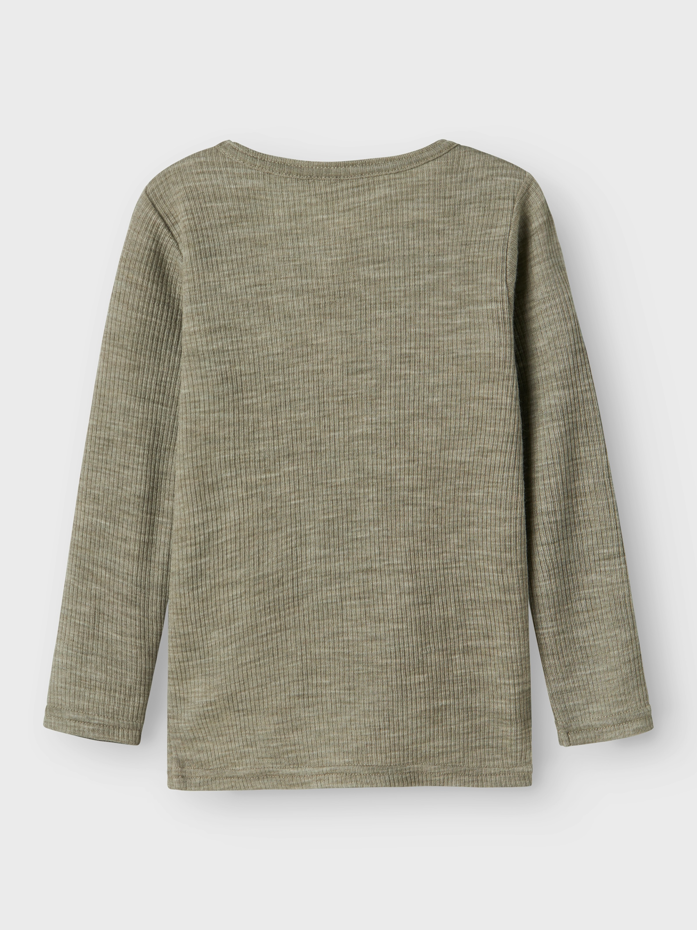 Name It Langarmshirt »NMNWAX WOOL RIB LS TOP NOOS«, aus reiner Merinowolle