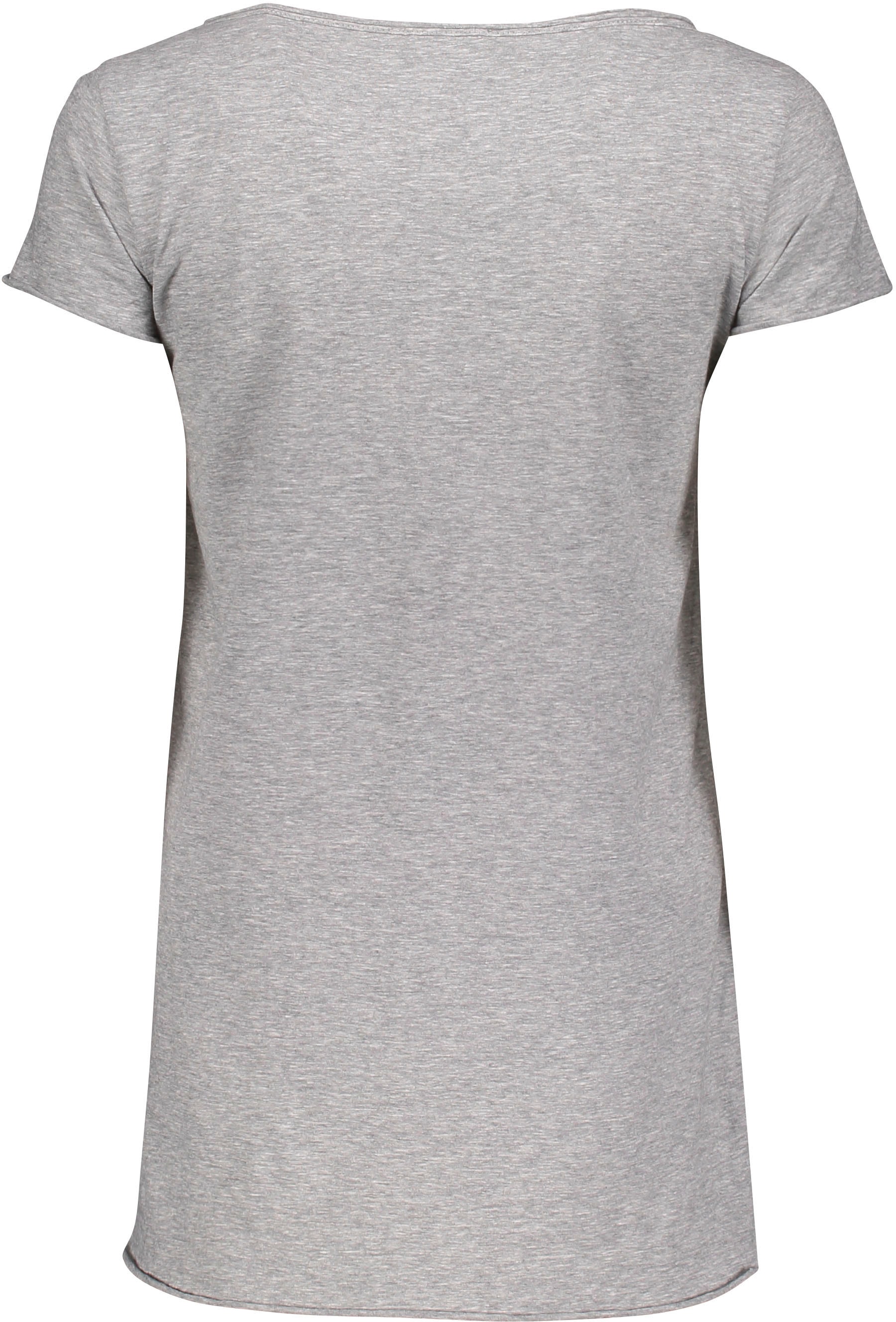 Please Jeans T-Shirt »M00A«, mit Please Metal-Label und leicht angeschnittenen Saumabschlüssen