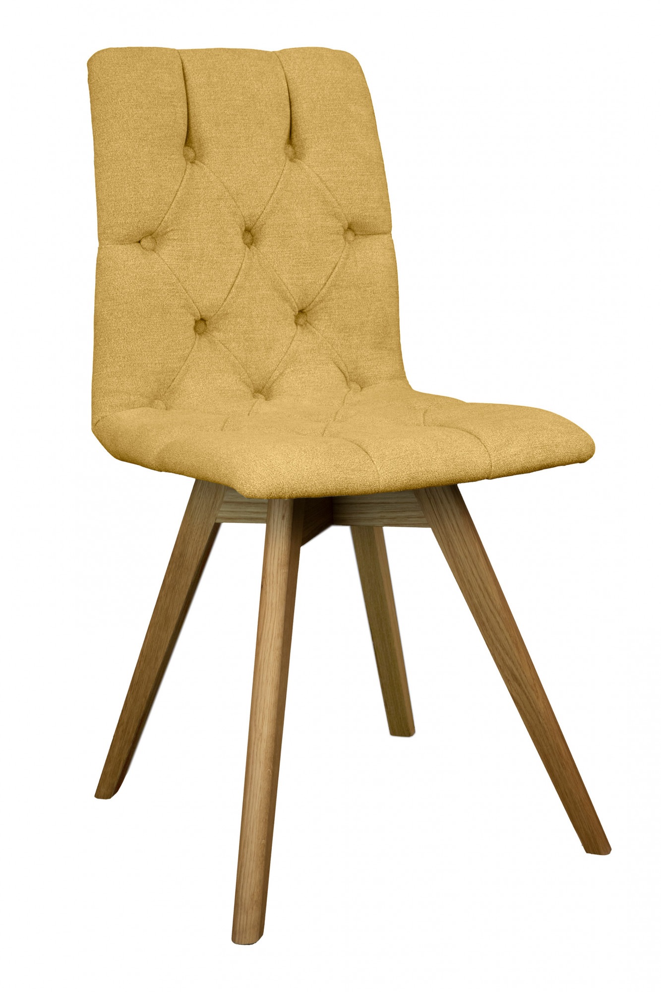 andas Esszimmerstuhl »Rania«, (Set), 2 St., Microfaser, Massivholzgestell, mit Knopfheftung