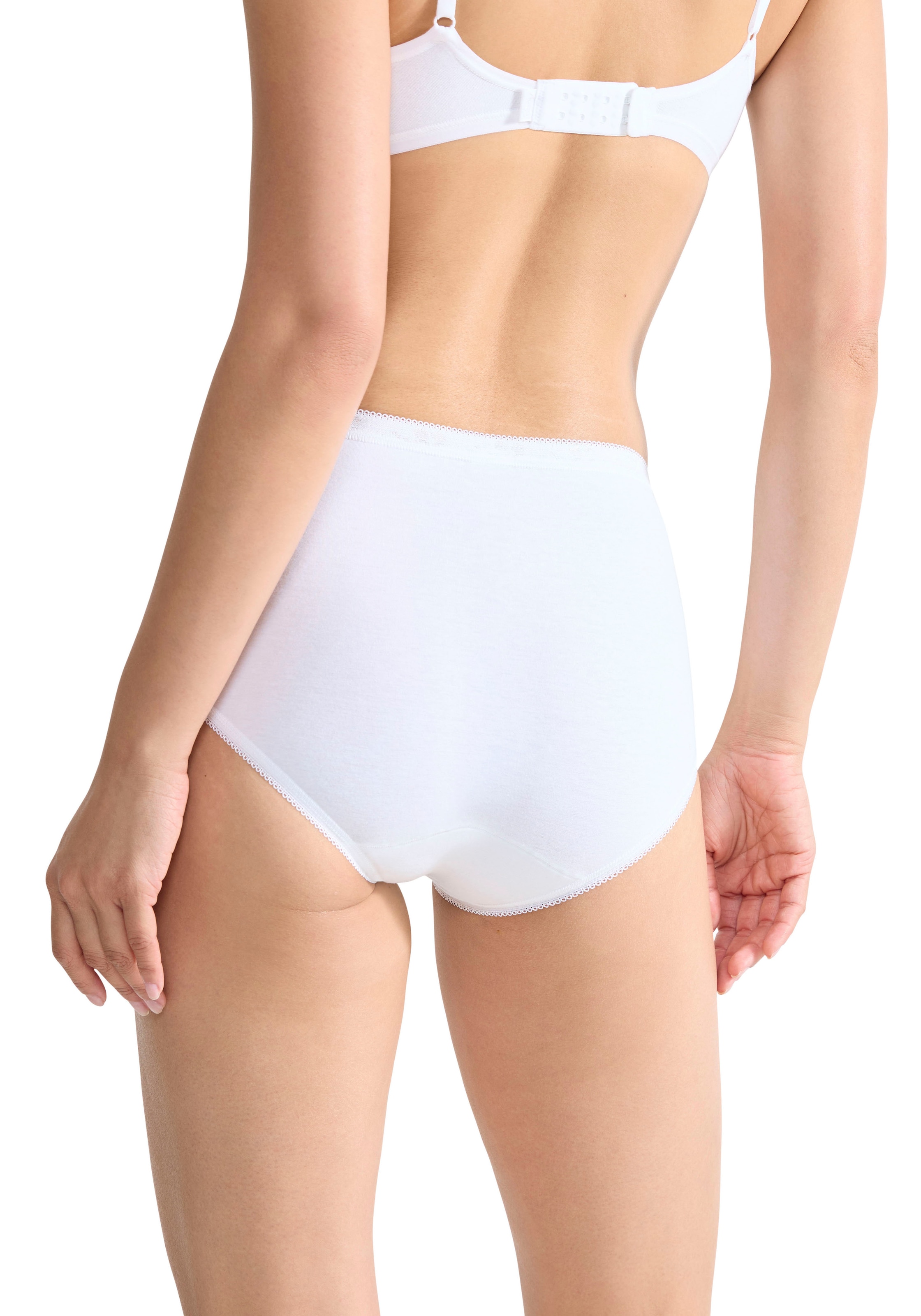 sloggi Midislip »Basic+« 3er Pack,  Baumwolle, klassischer Stil, bequem, mittelhoher Bund, Softnähte