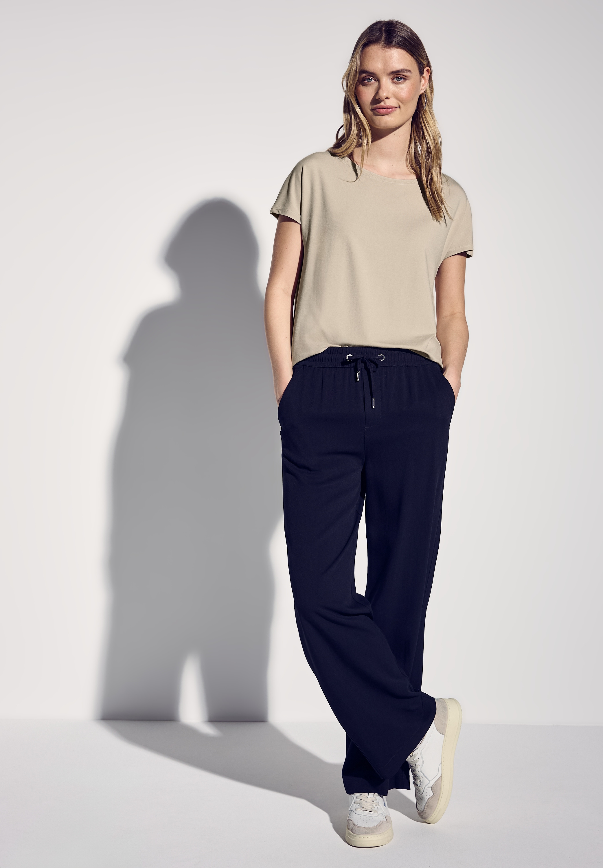 STREET ONE T-Shirt, mit U-Boot-Ausschnitt