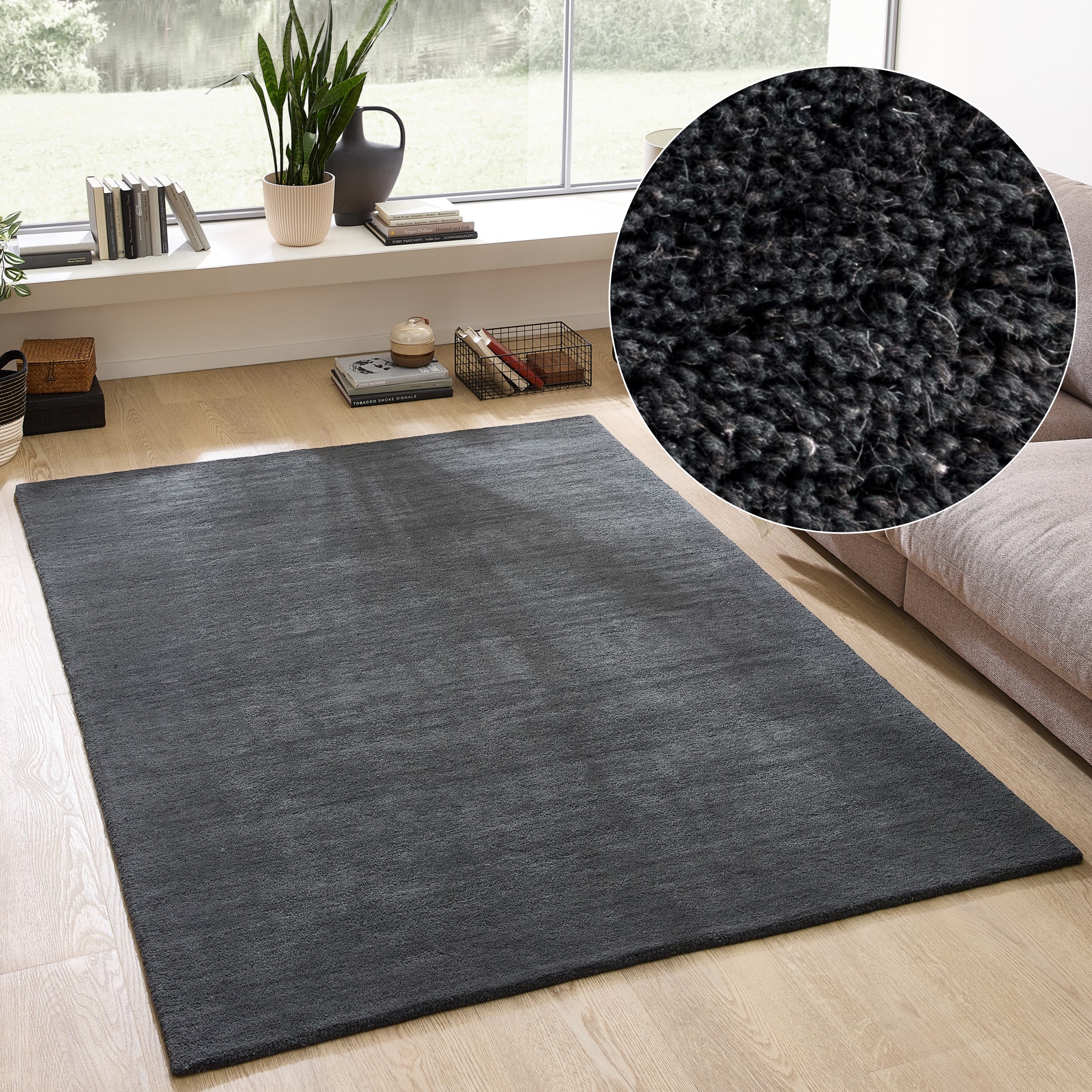 OTTO home Wollteppich "Gabbo Natur, Handgefertigt, Teppich, reine Wolle, me günstig online kaufen