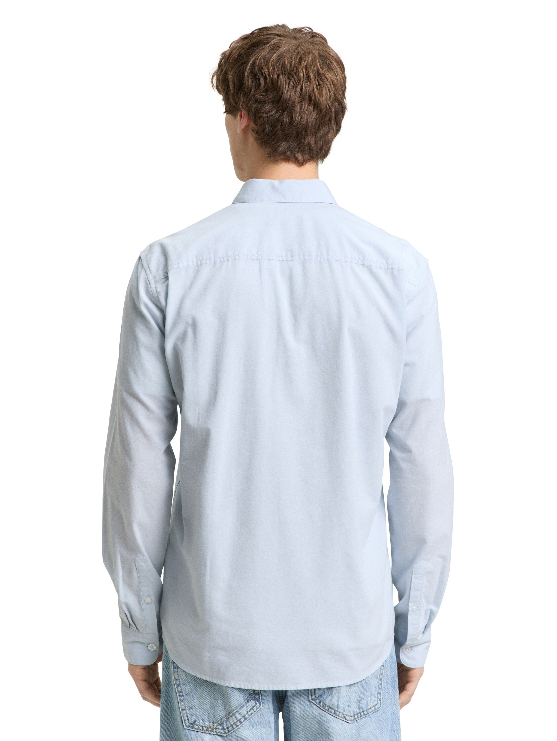 TOM TAILOR Denim Langarmhemd mit Knopfleiste