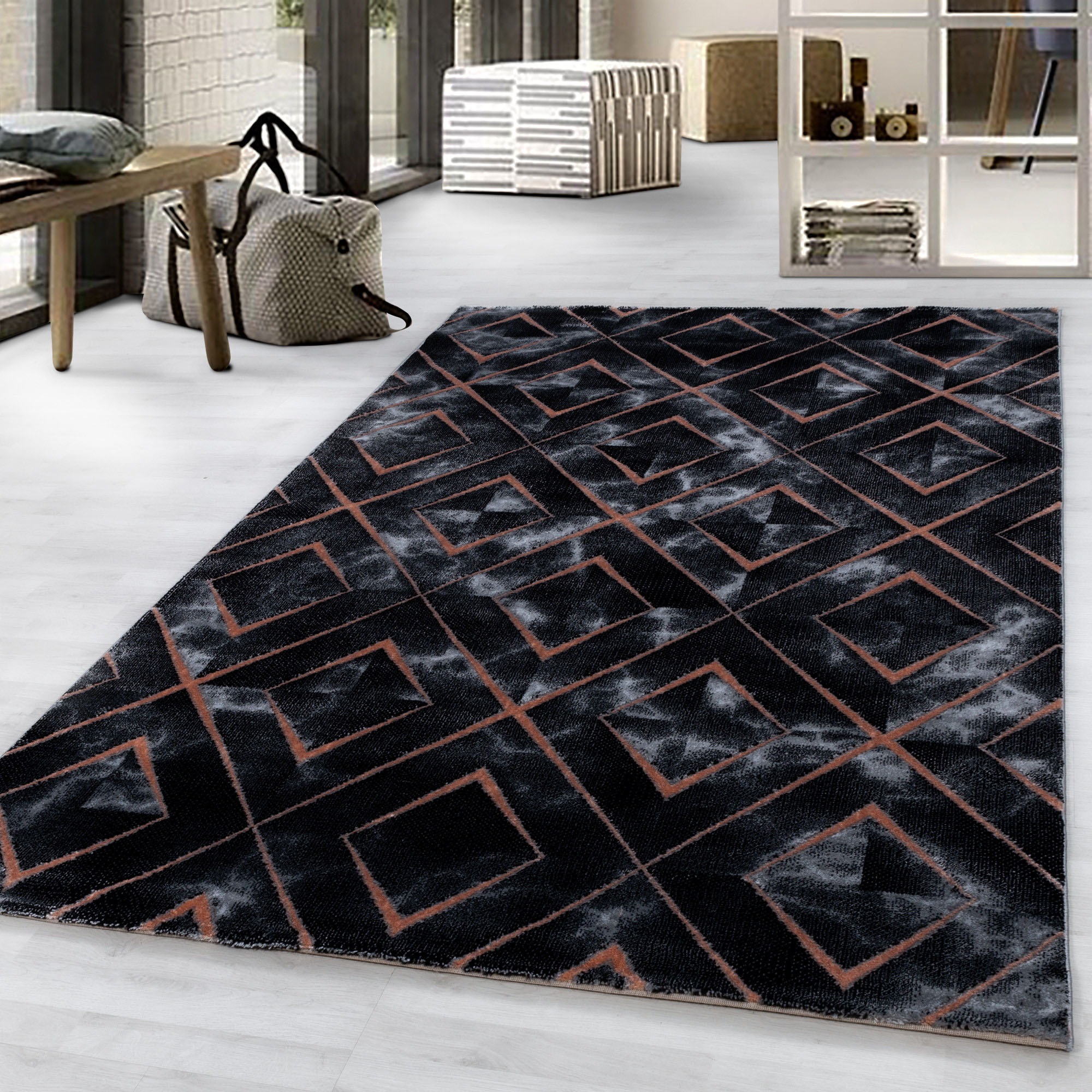 Ayyildiz Teppiche Teppich "NAXOS 3812" rechteckig 12 mm Höhe Wohnzimmer günstig online kaufen