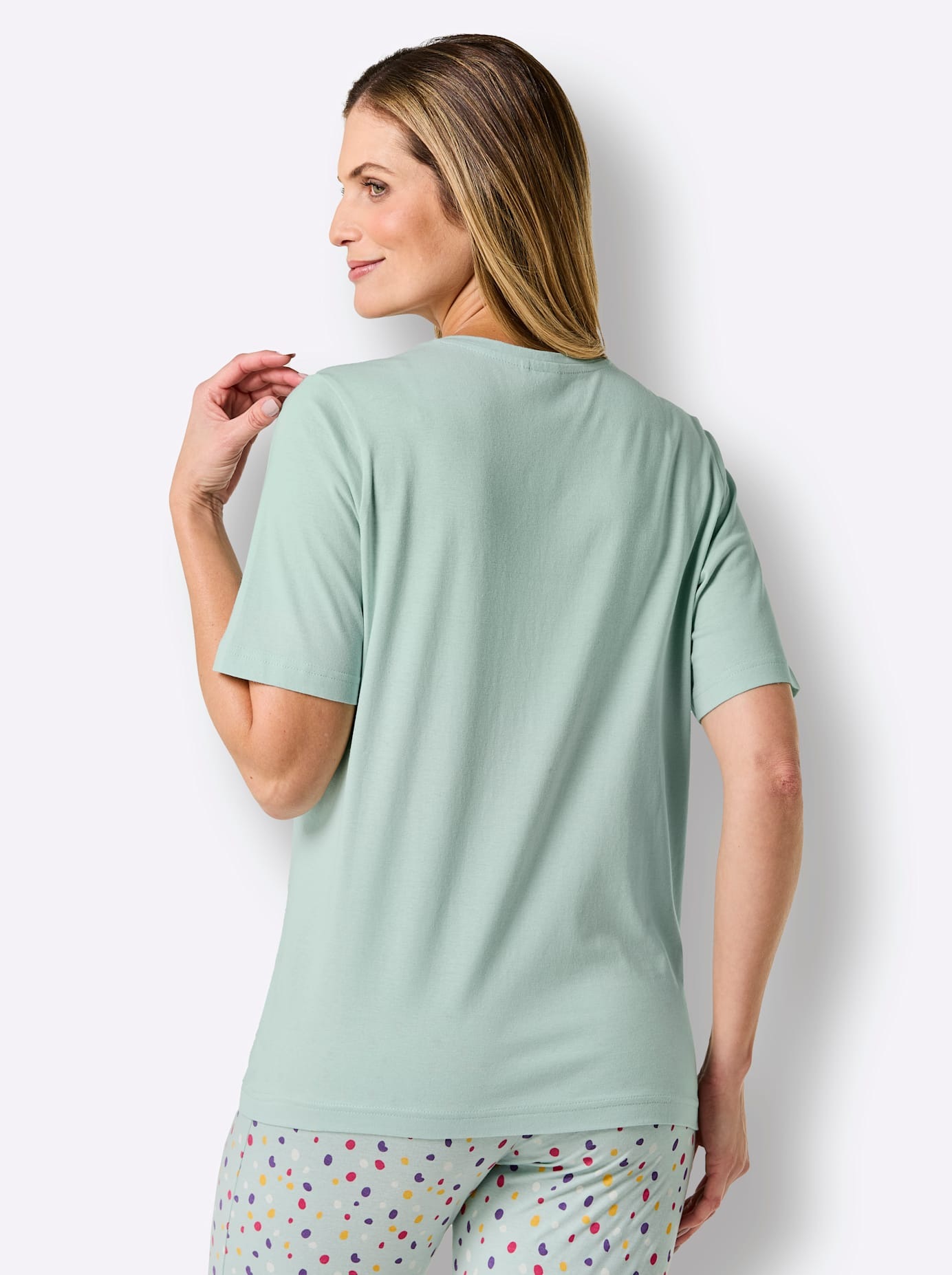 wäschepur Kurzarmshirt "Schlafanzug-Shirt", (1 tlg.) günstig online kaufen