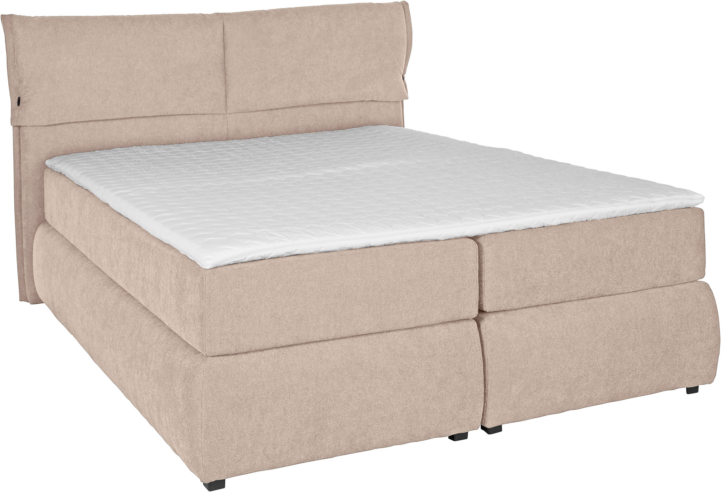 andas Boxspringbett »Jenson«, in 4 Farben, 4 Breiten, 3 Matratzenarten in 2 Härtegraden, Topper