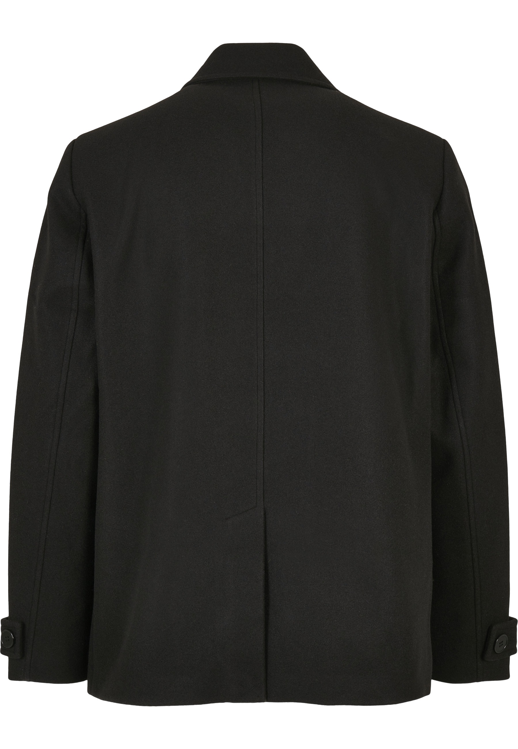 URBAN CLASSICS Allwetterjacke »Urban Classics Herren Classic Pea Coat« 1 Stk. tlg. ohne Kapuze