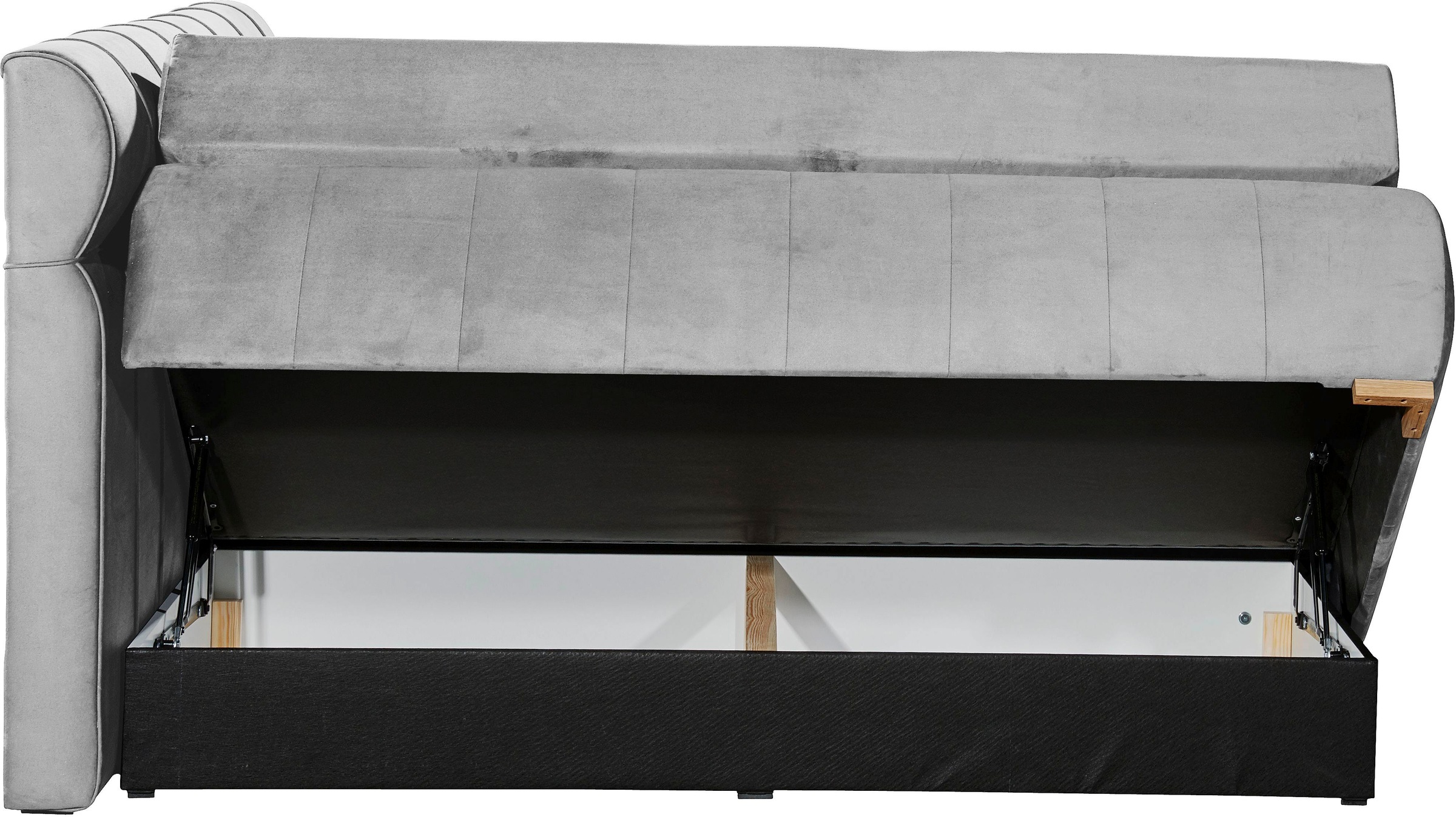 Places of Style Boxspringbett »Felicia«, in H4, inkl. Topper und Bettkasten