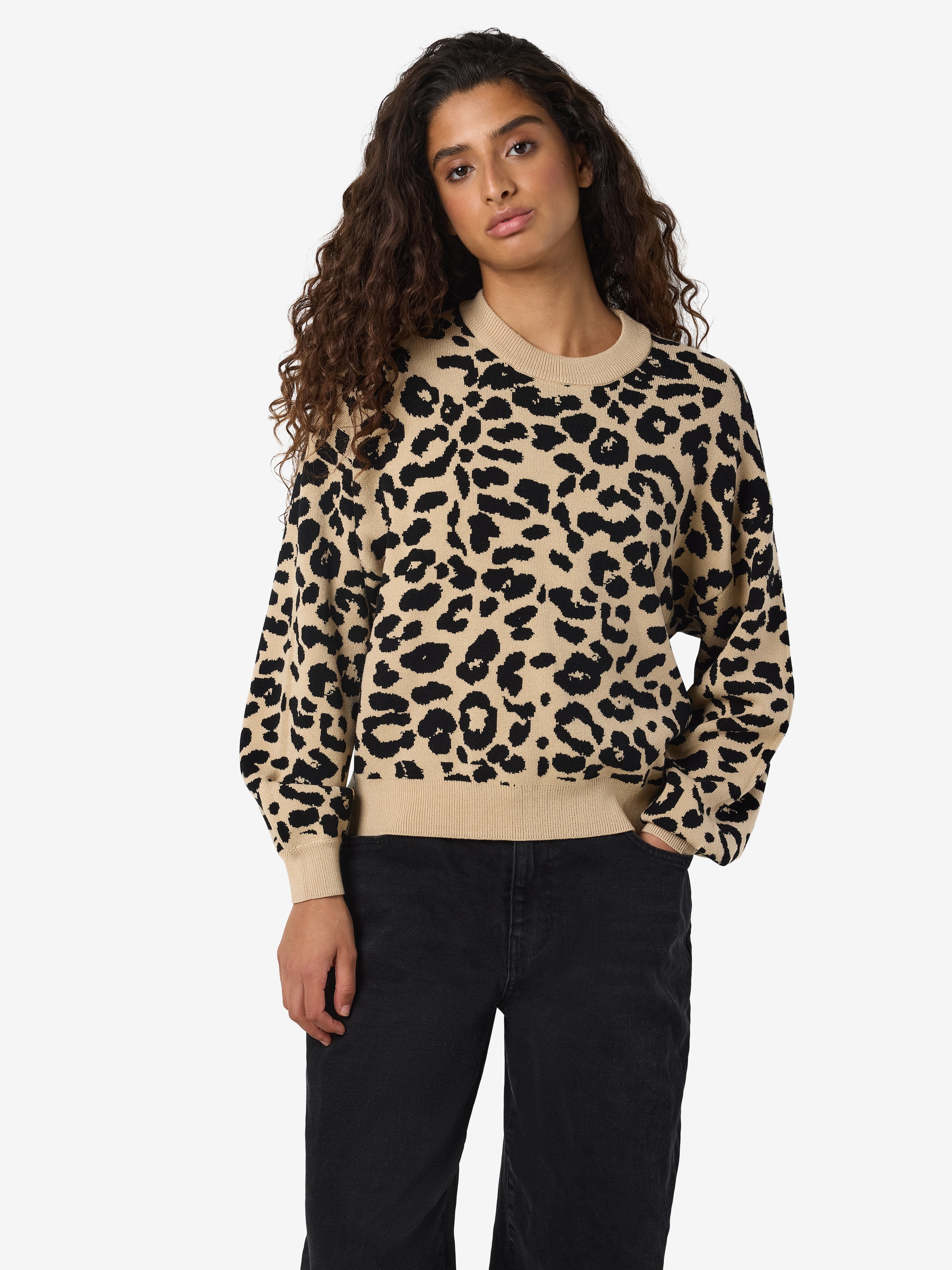 Noisy may Strickpullover "NMCHARLOTT L/S O-NECK KNIT FWD NOOS" günstig online kaufen