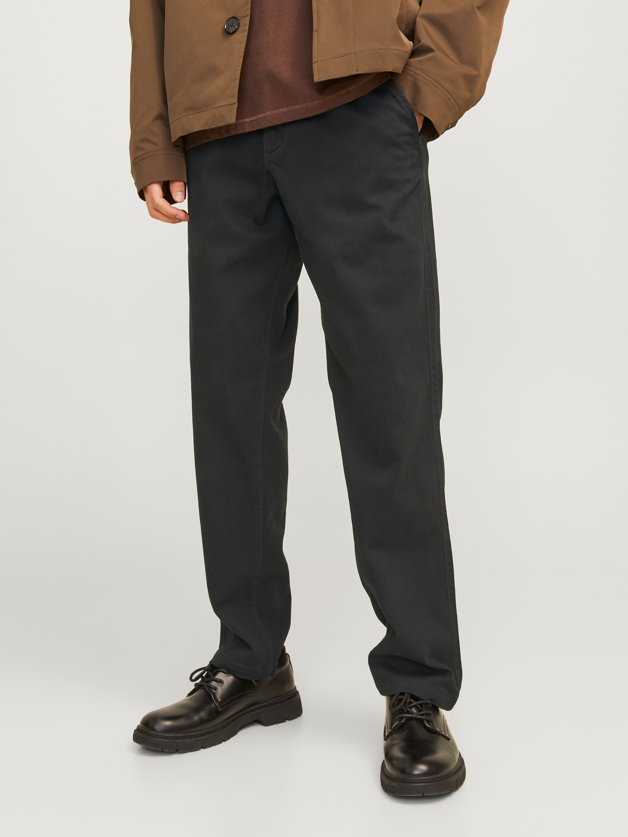 Jack & Jones Chinos "Jpstkane Dave Chino Noos" Baumwollmischung, Relaxed Fit