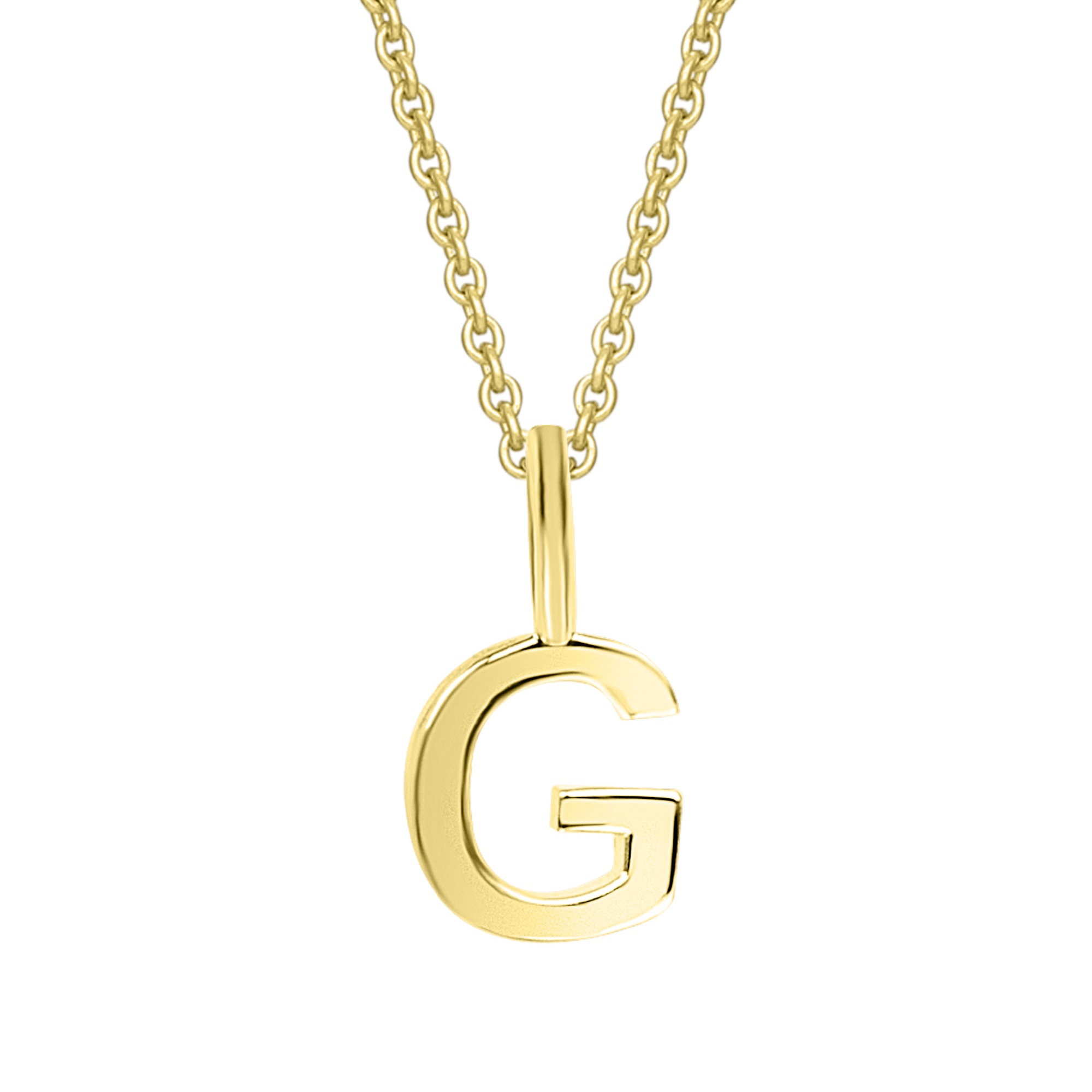 Kettenanhänger ONE ELEMENT "Buchstabe G Buchstaben Anhänger aus 333 Gelbgold", gold, Schmuckanhänger, Damen, G, Gelbgold 333 Gold, Gelbgold 333, Gold, Kettenanhänger, Buchstabenanhänger – ein persönliches Geschenk mit Bedeutung