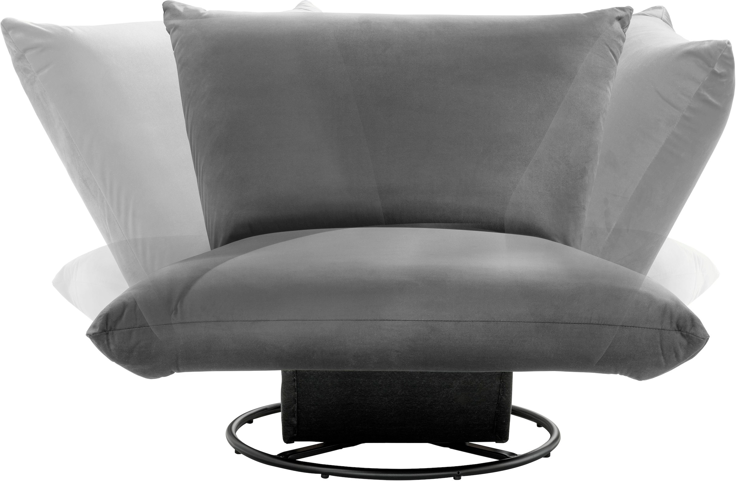 INOSIGN Drehsessel »Cremona«, 360° drehbar mit Metallfuß