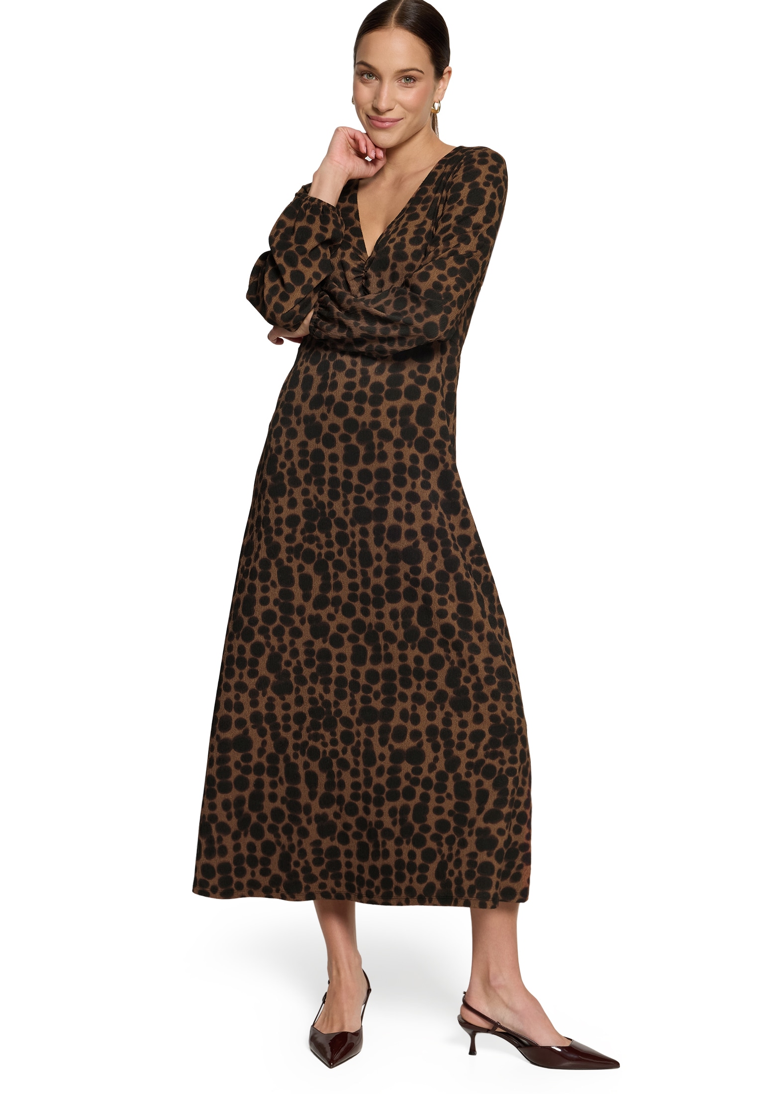 Zero Jerseykleid »Damen mit Print.« Gürtel