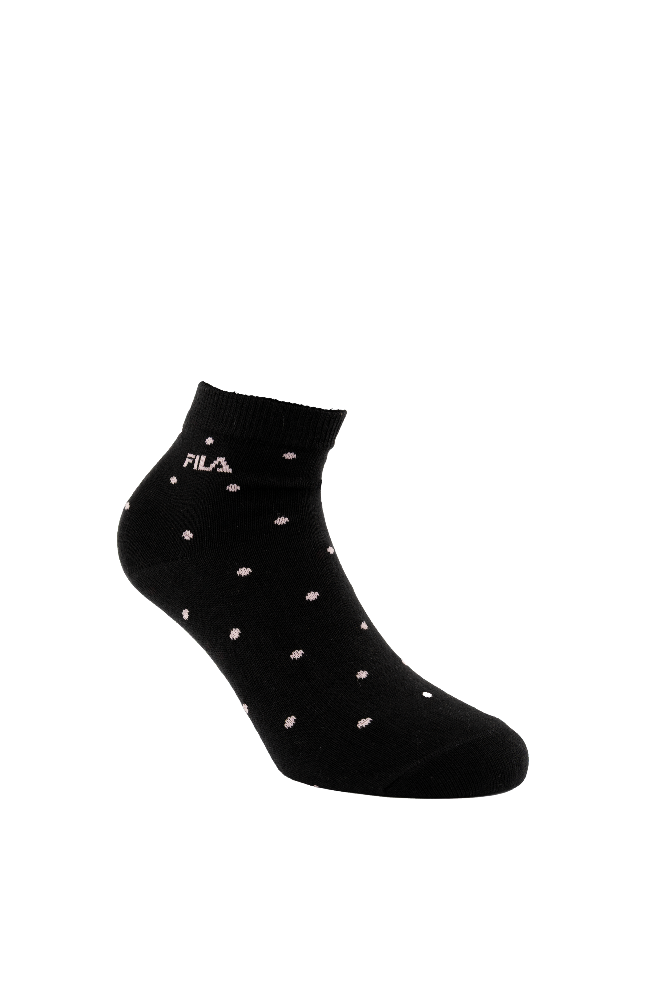 Fila Kurzsocken 3 Paar,  mit schmalem Rippenbündchen, gepunktet, Cotton-Mix