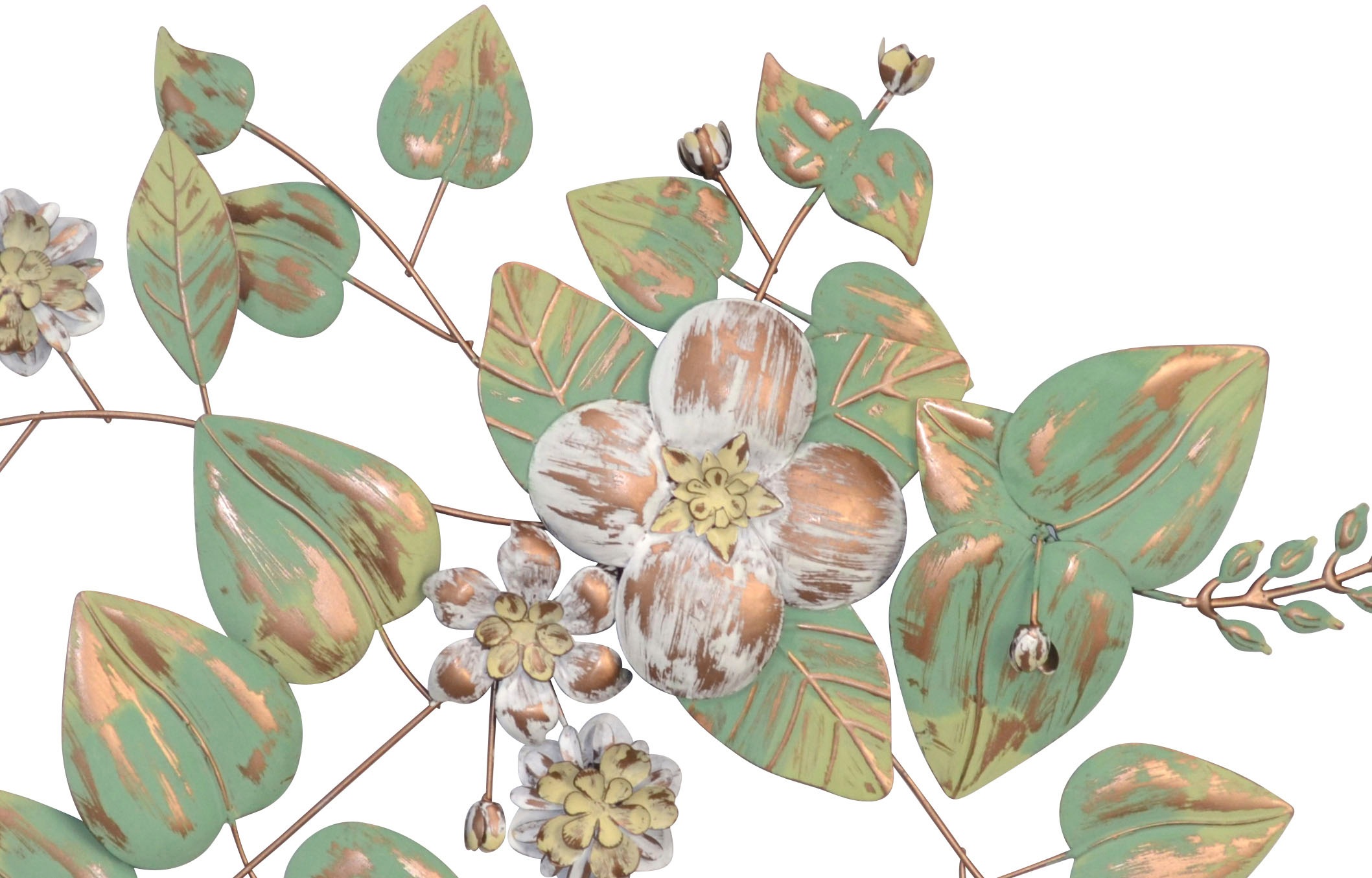 HOFMANN LIVING AND MORE Wanddekoobjekt "Wanddekoration" aus Metall, grün günstig online kaufen