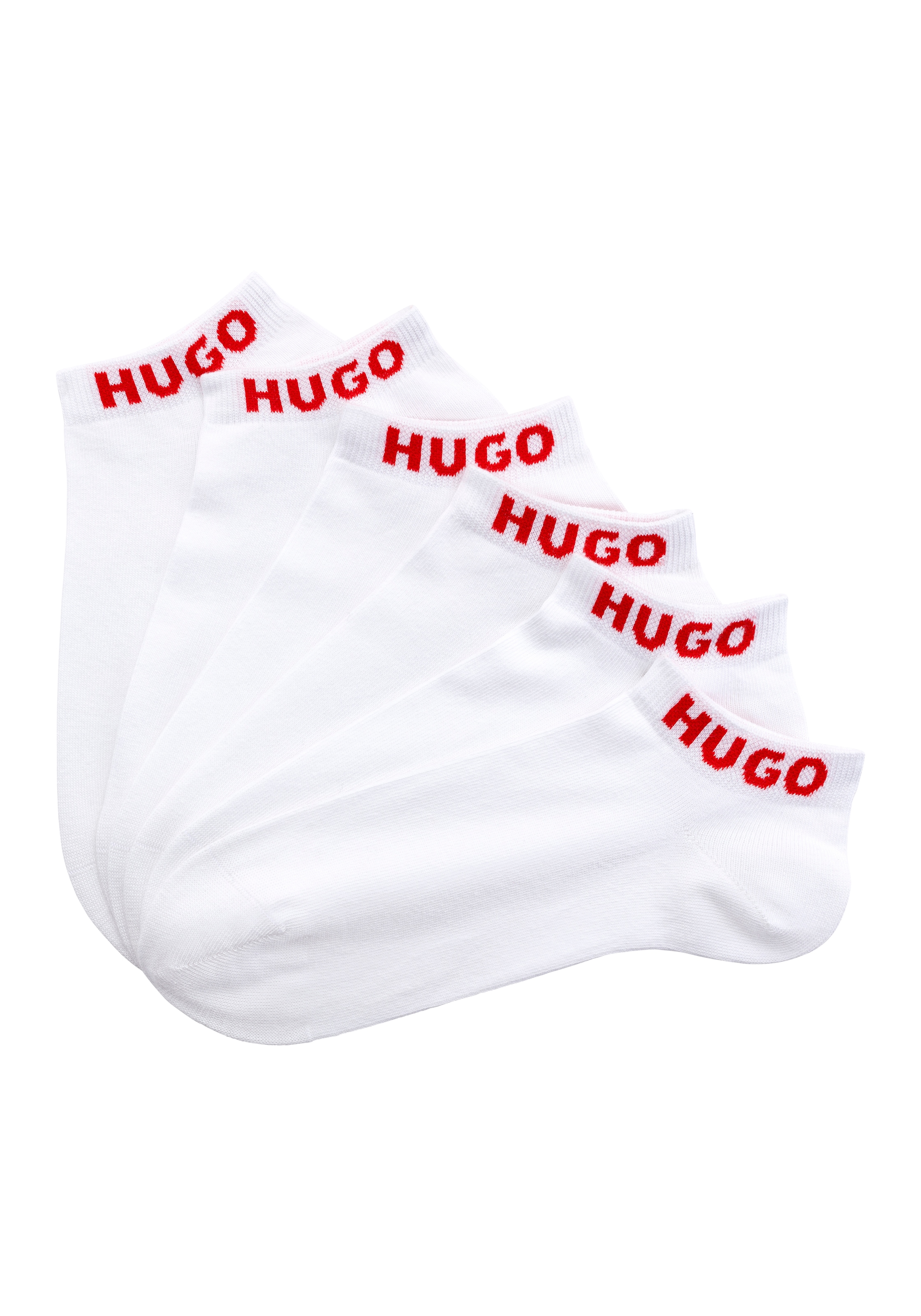 HUGO Underwear Freizeitsocken "3P AS UNI CC", (Packung, 3er), mit Logostickerei