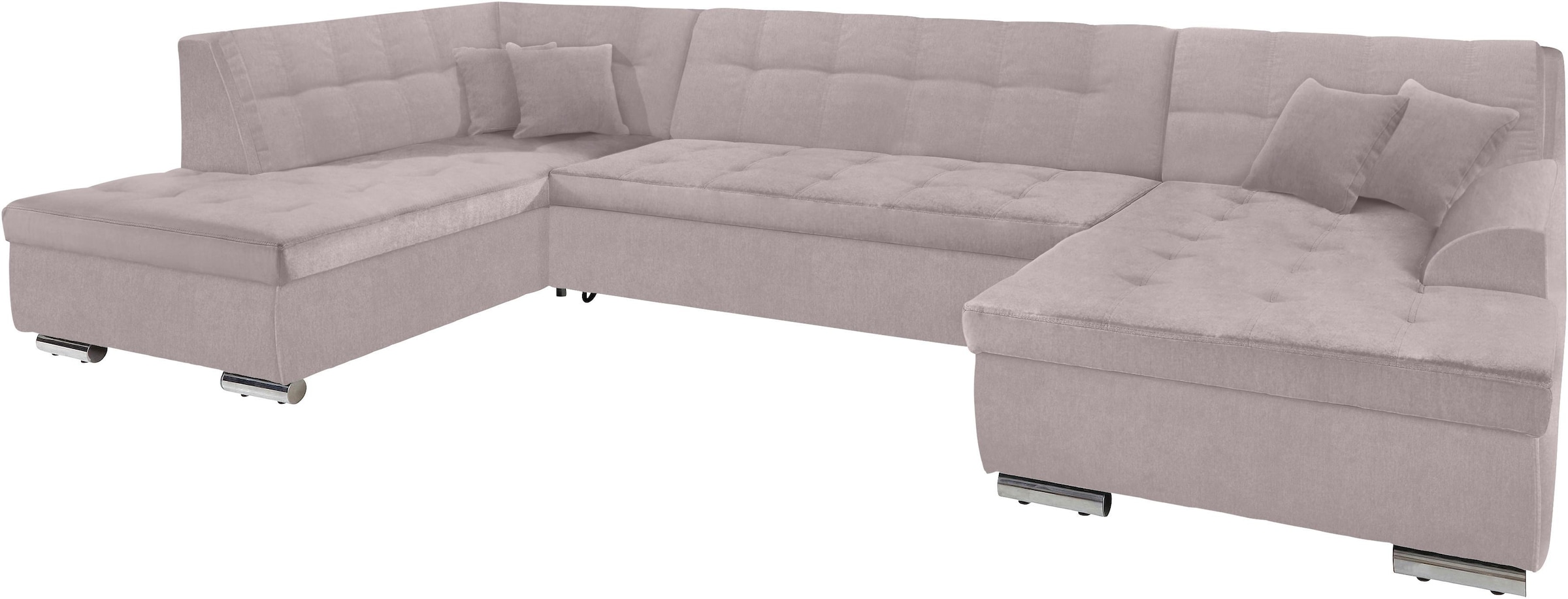 DOMO collection Wohnlandschaft »Aversa U-Form«, wahlweise mit Bettfunktion, frei im Raum stellbar