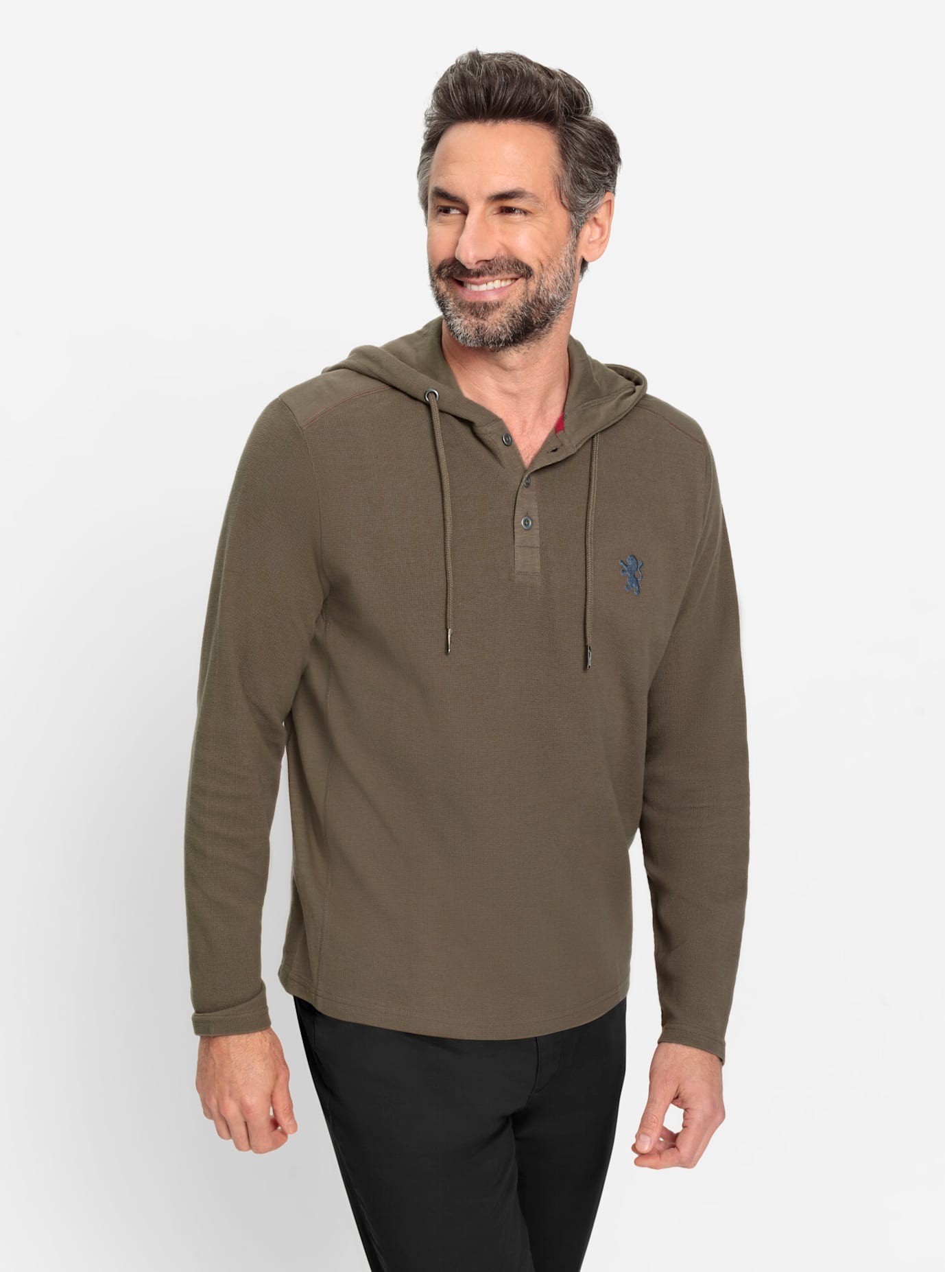 Marco Donati Kapuzenshirt »Langarm-Shirt«, (1 tlg.)