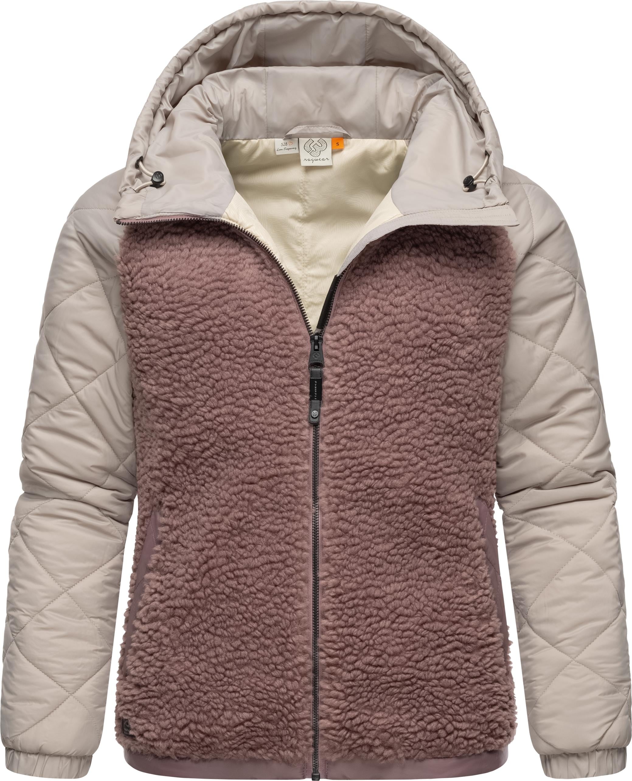 Outdoorjacke »Leeloo«, mit Kapuze, Damen Übergangsjacke aus Teddy-Kunstfell mit...