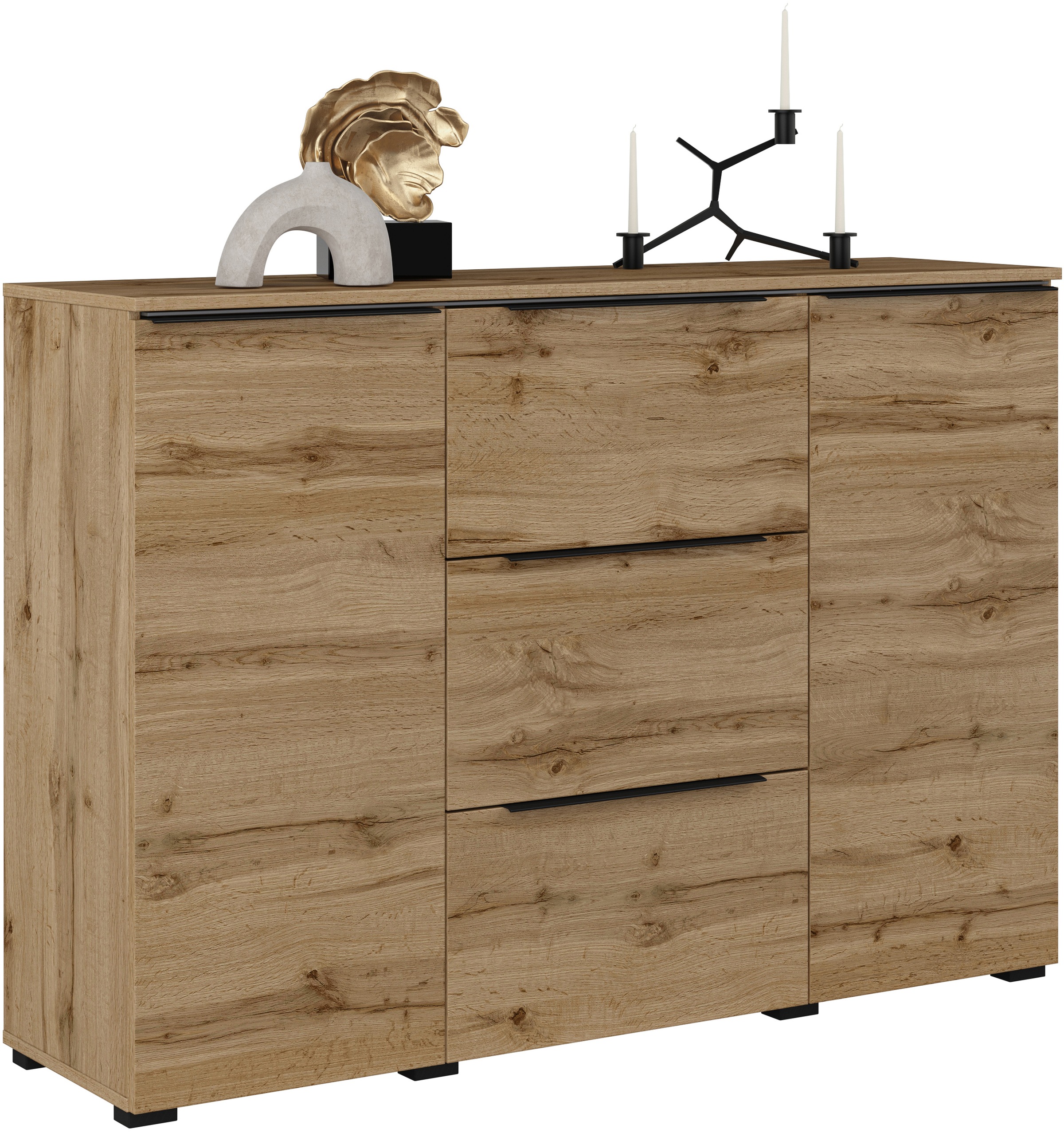 INOSIGN Sideboard "Tana, Breite 132 cm, moderne Kommode 3 SK,2 Trg", Schubl günstig online kaufen