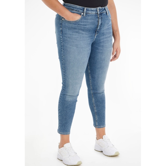 Calvin Klein Jeans Plus Skinny-fit-Jeans »HIGH RISE SKINNY ANKLE PLUS«,  Jeans wird in Weiten angeboten online bestellen | BAUR