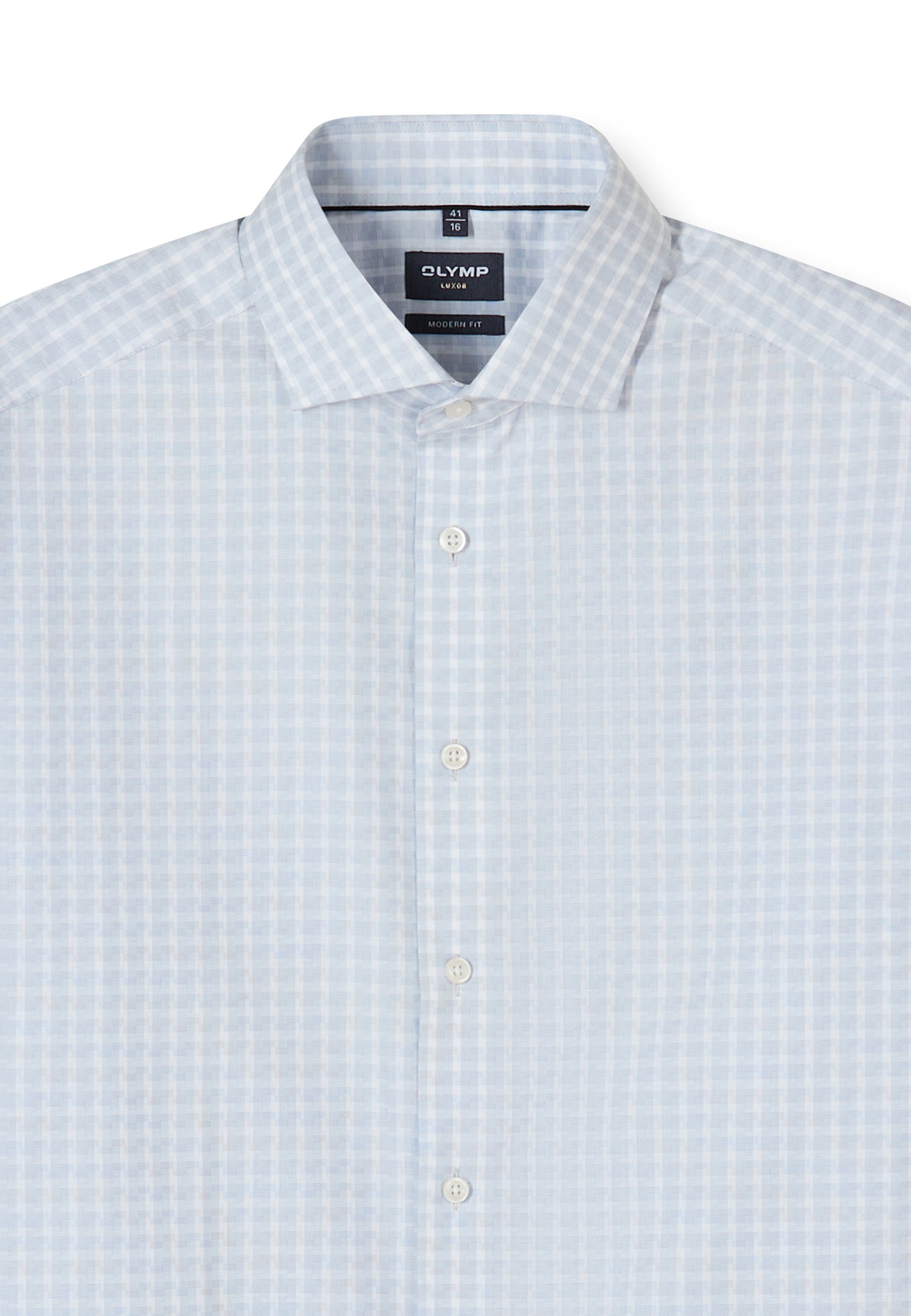 OLYMP Luxor Long Sleeve Shirt Silver Gray 44 2