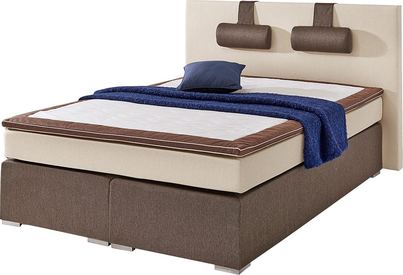 ATLANTIC home collection Boxspringbett »Rick«, mit Bonnell-Federkernmatratze, inkl. Topper