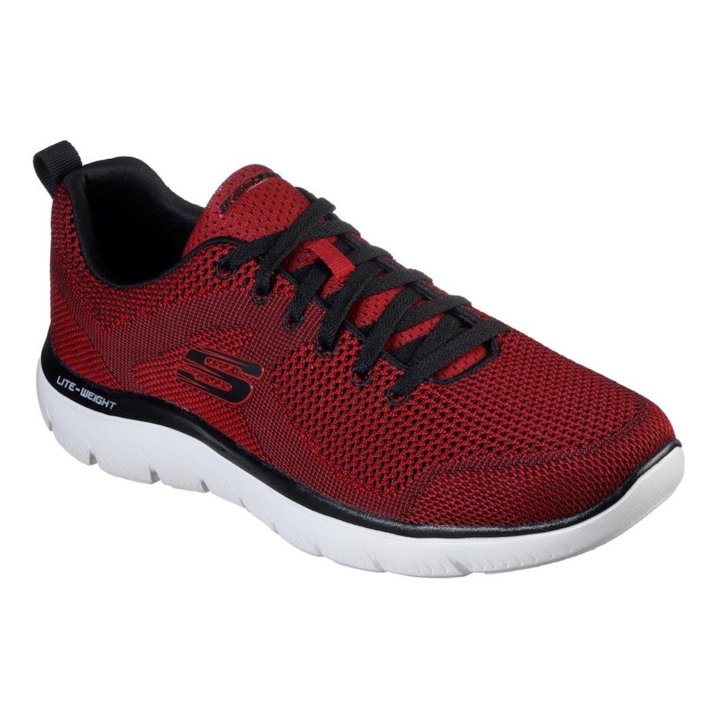 Skechers Sneaker »SUMMITS«, mit gepolstertem Schaftrand, Freizeitschuh, Halbschuh, Schnürschuh