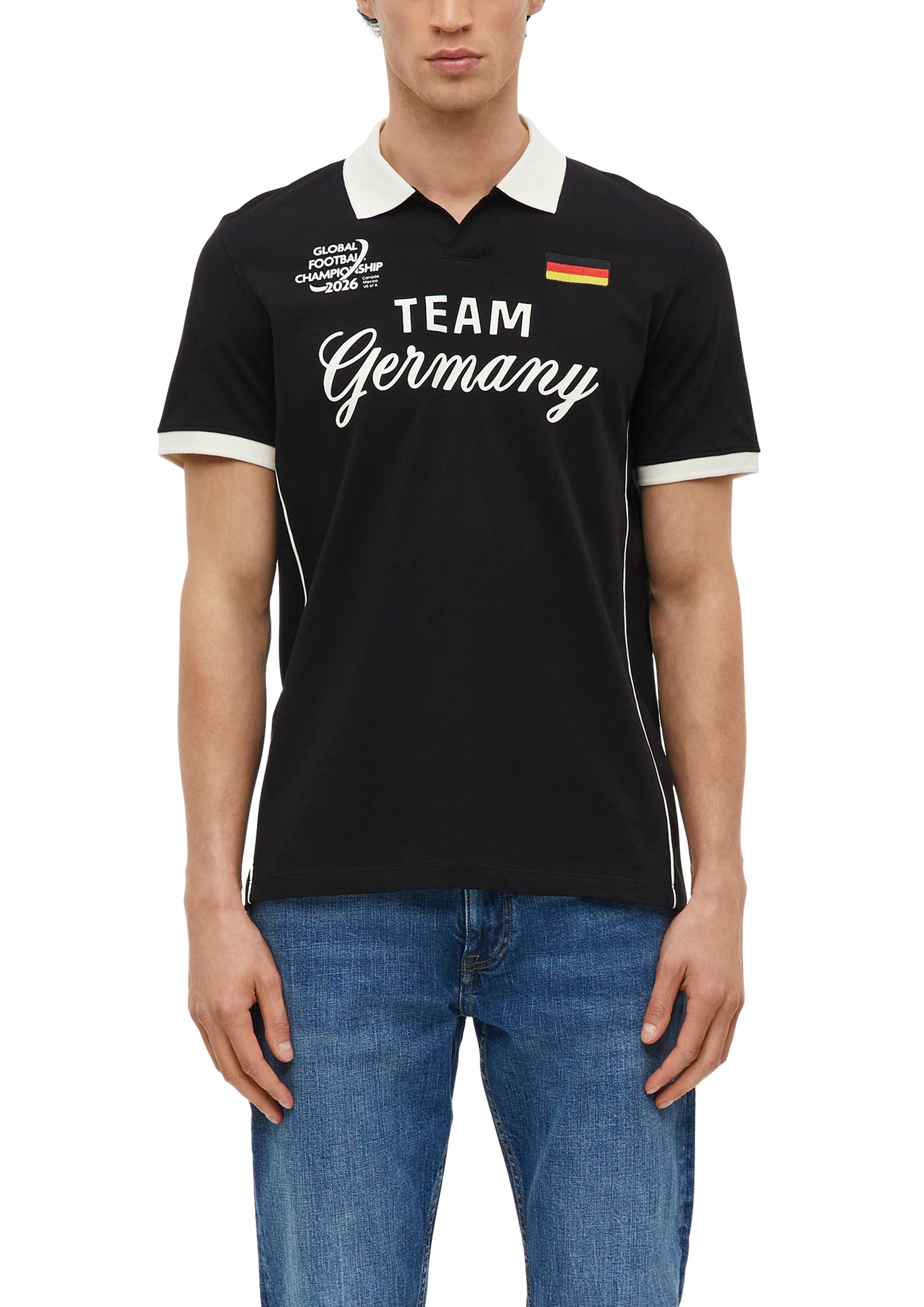 s.Oliver Poloshirt Sommershirt - WM 2026 - mit GERMANY-Print