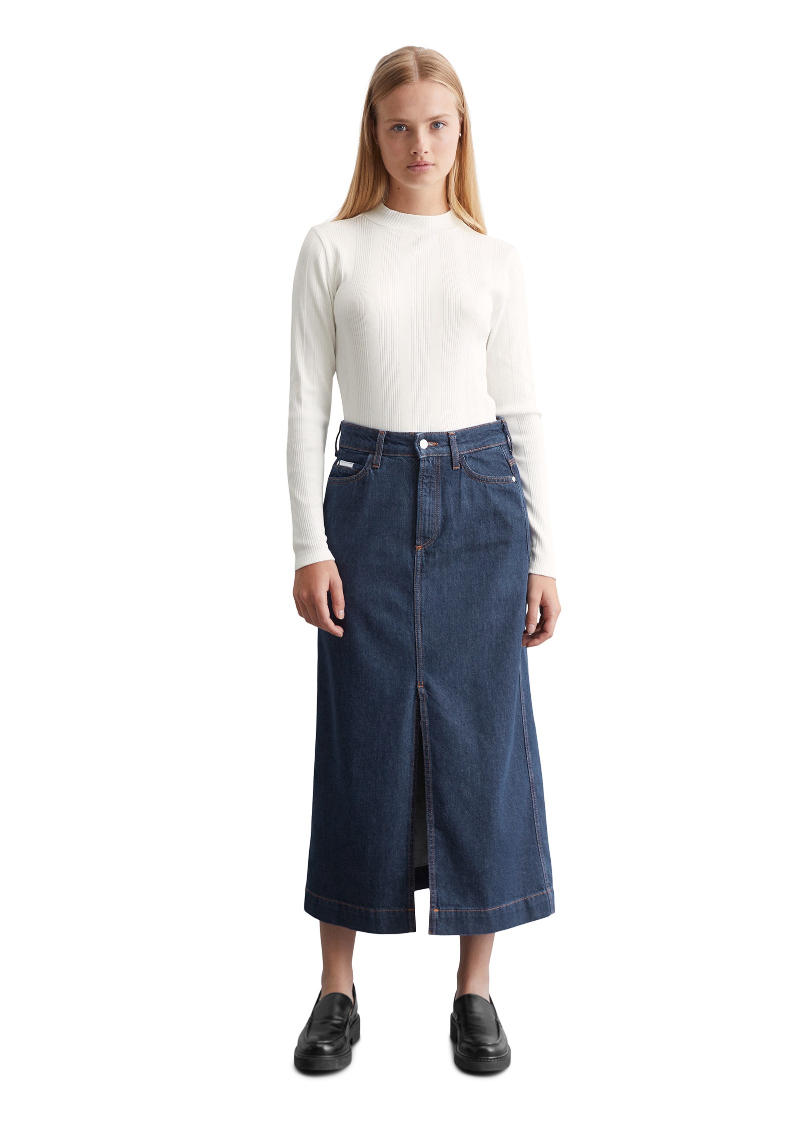Marc O'Polo DENIM Langarmshirt »aus Ripp-Jersey«