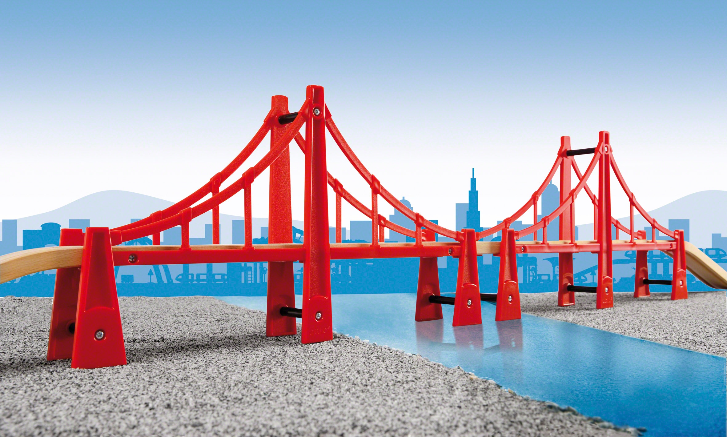 BRIO® Spielzeugeisenbahn-Brücke »BRIO® WORLD, Hängebrücke«