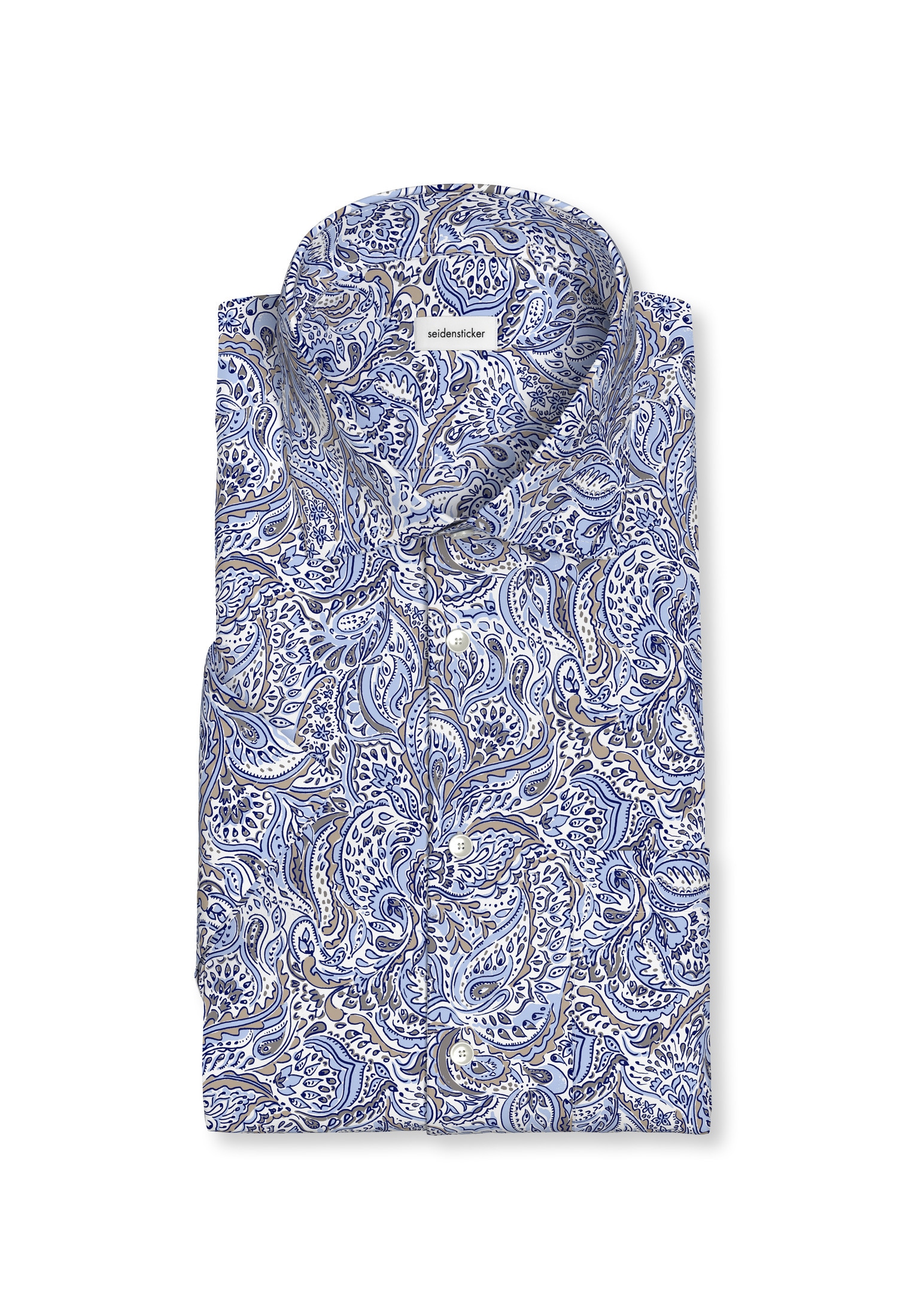 seidensticker Businesshemd »Regular« Regular Kurzarm Kentkragen Floral