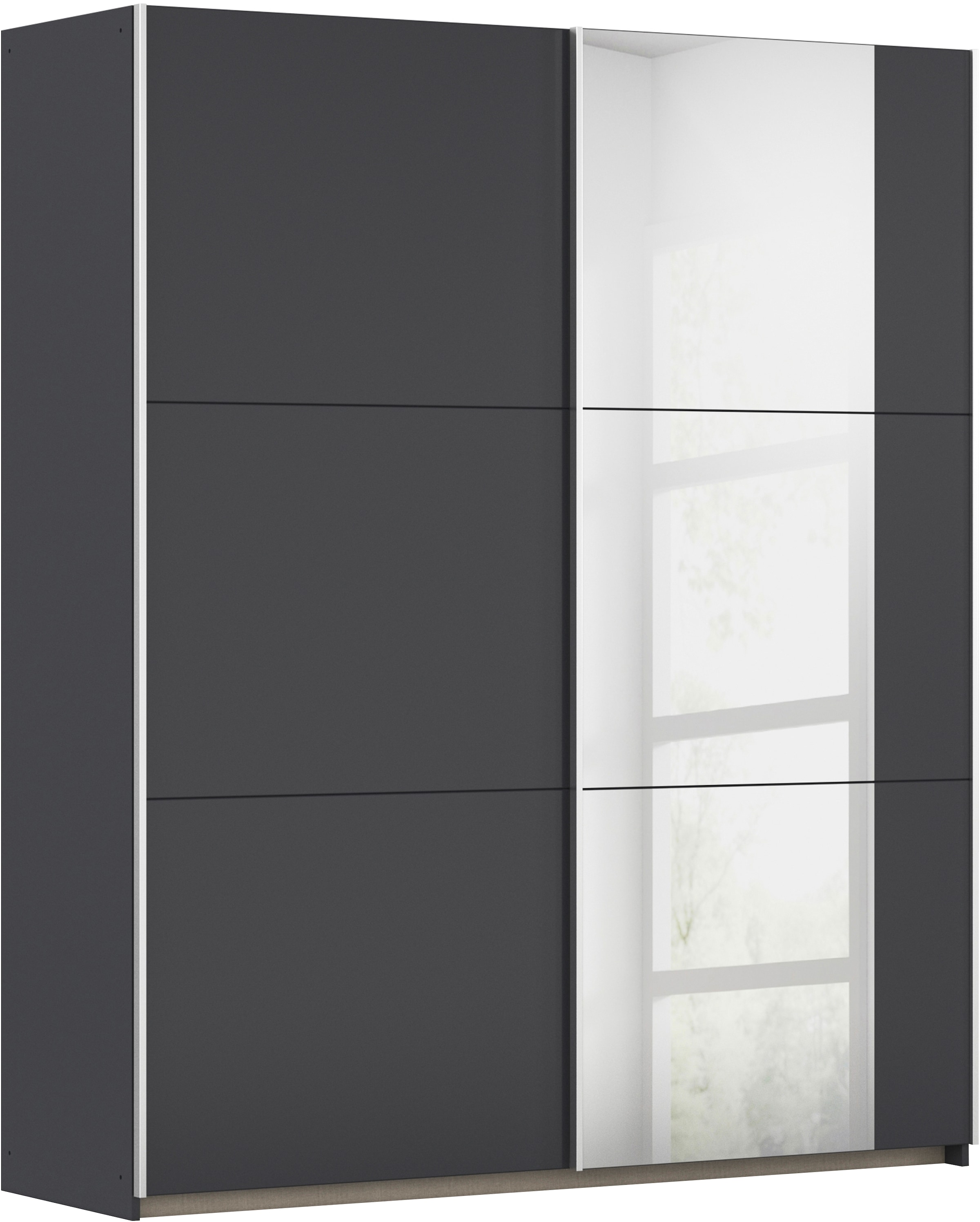rauch Schwebetürenschrank "Kleiderschrank Schrank Garderobe AURELIO" 3 Ausstattungen BASIC/CLASSIC/PREMIUM (inkl. SOFT-CLOSE-FUNKTION), zeitloses Design, viele Farben, Breiten 175/218/261 cm MADE IN GERMANY