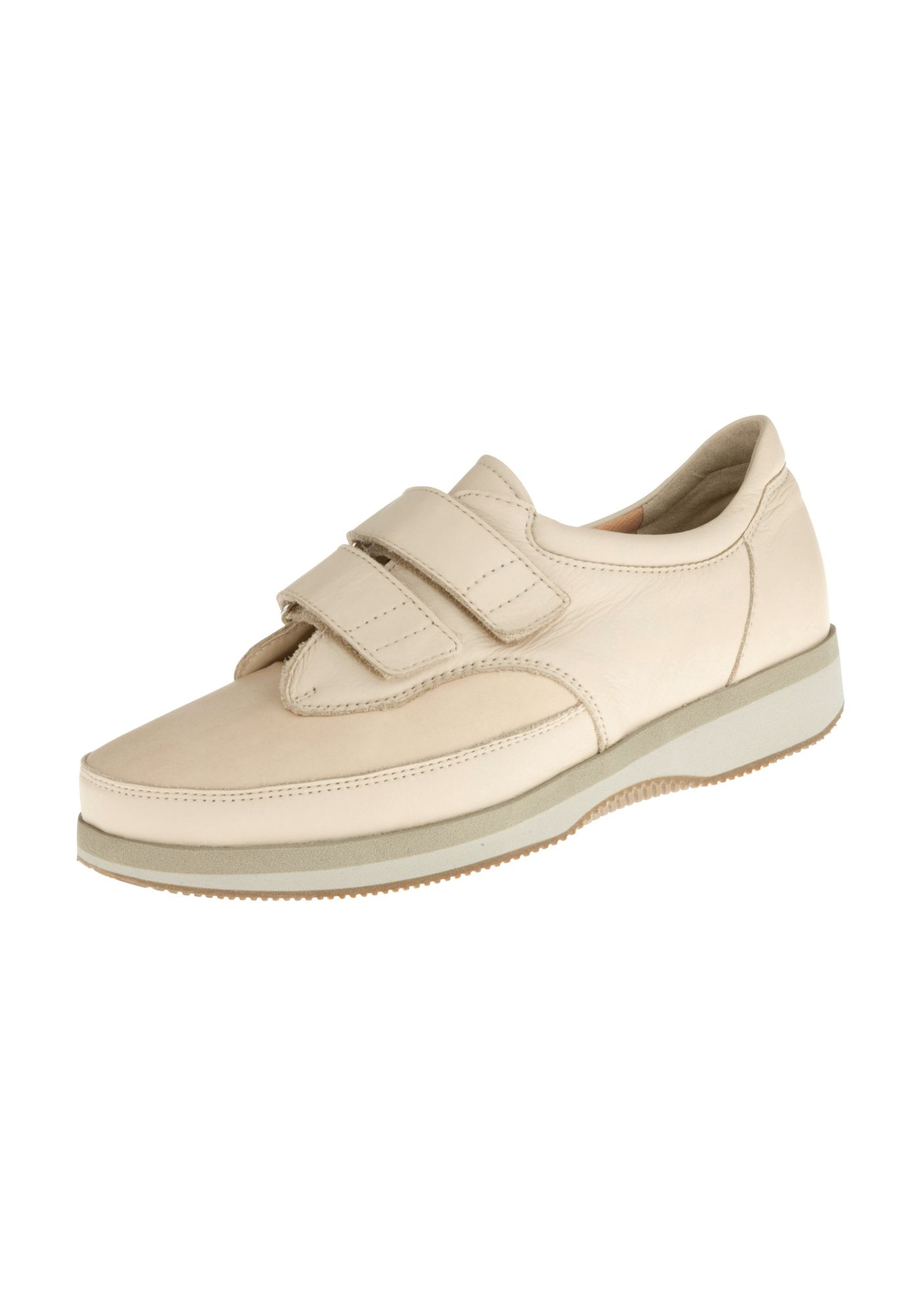 NATURAL FEET Herren Klettschuh "Göteborg XL", Gr. 36, beige, Leder, Schuhe, mit speziellem Diatec-Innenfutter