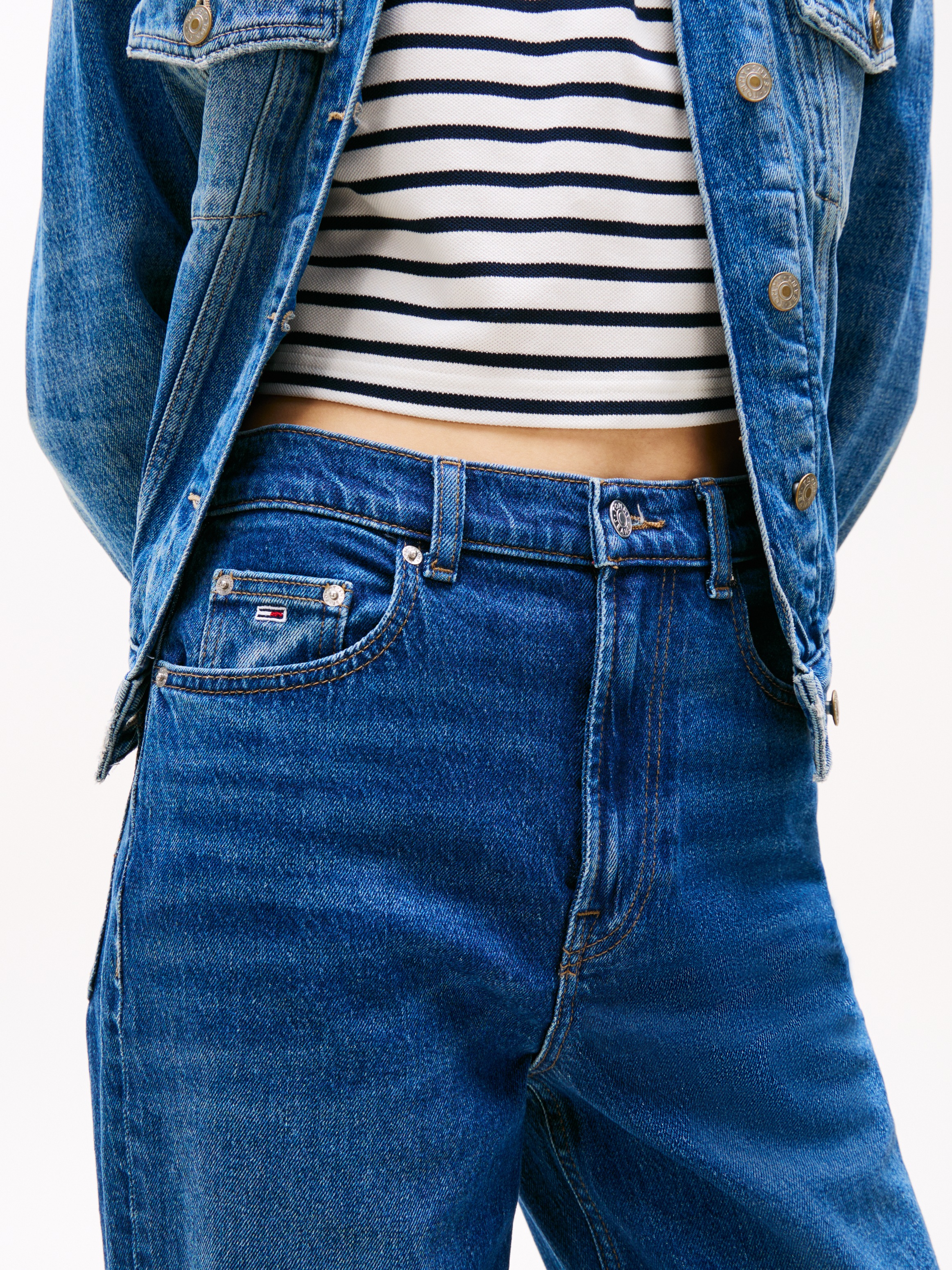 Tommy Jeans Straight-Jeans "LAYLA HR SLIM STR" in Knöchellänge günstig online kaufen