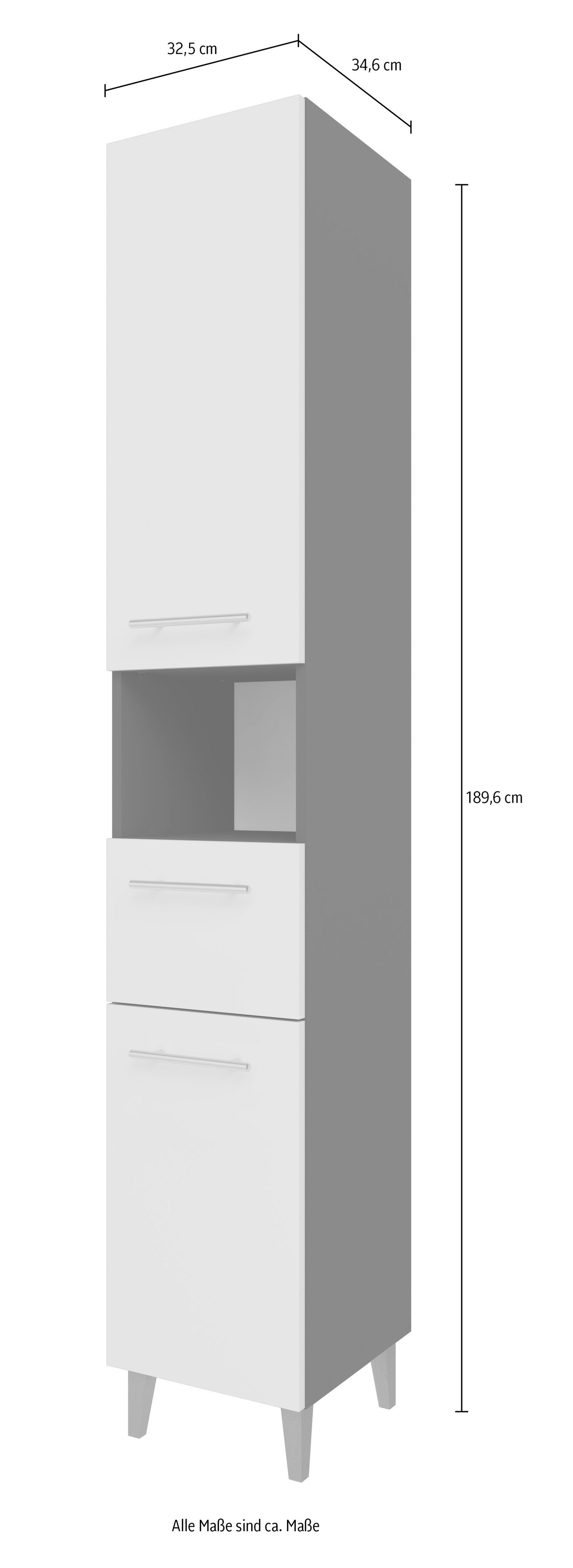 OPTIFIT Hochschrank »Pier« Breite 32,5 cm, schnelle Montage mit OPTIsnap