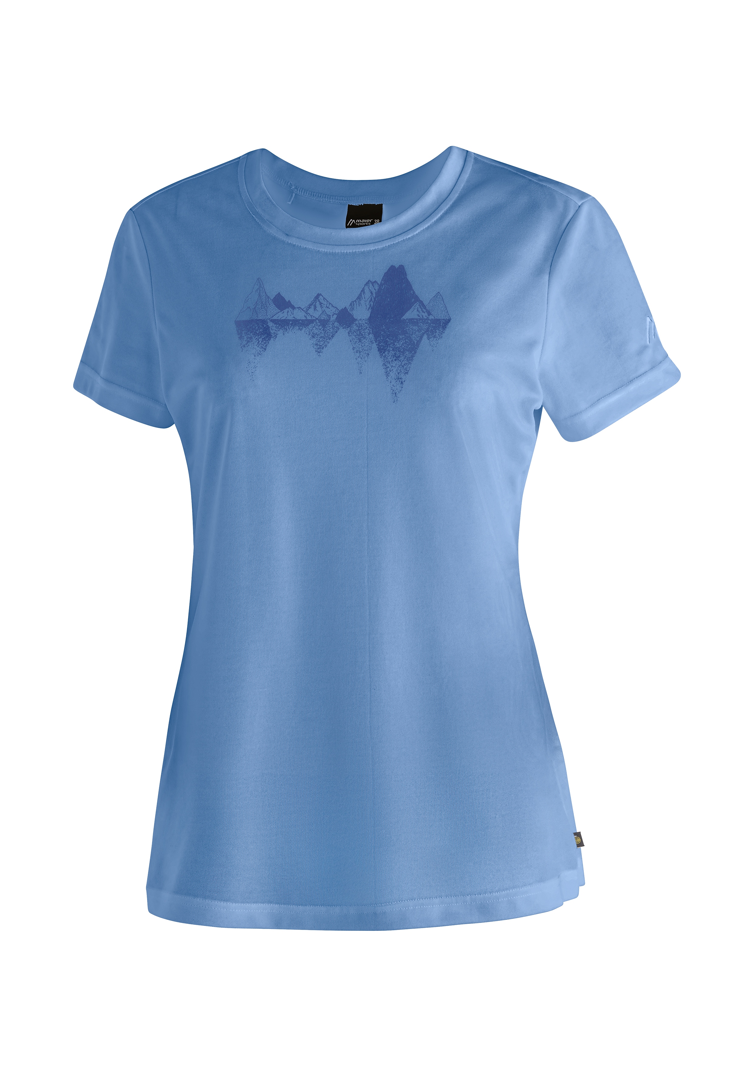Maier Sports T-Shirt "Tilia Pique W" Damen Kurzarmshirt, leichtes Sommer Funktionsshirt, Rundhals, Reg Fit