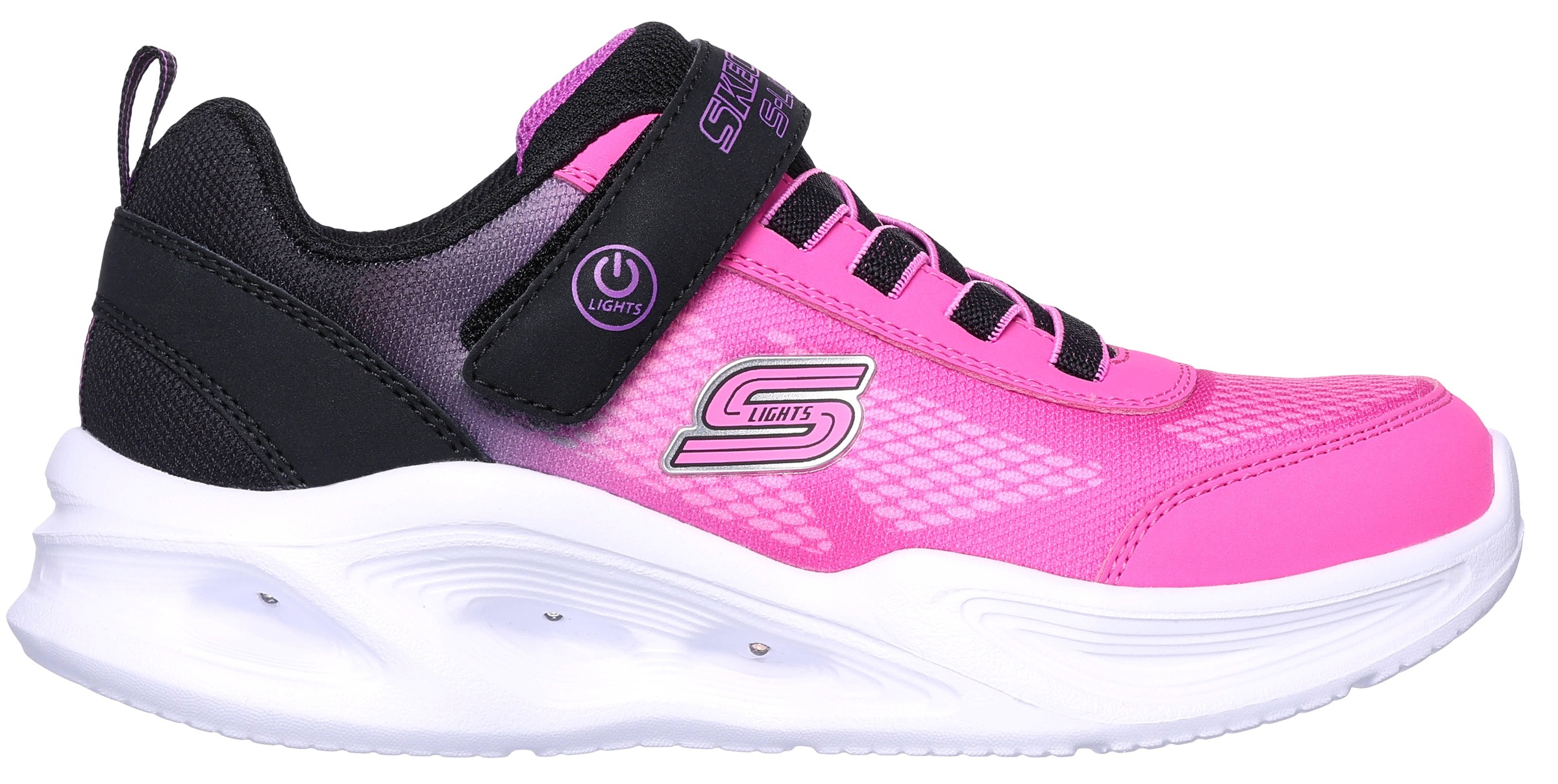 Skechers Kids Sneaker »SKECHERS SOLA GLOW«, Blinkschuh, LED Schuh, Klettschuh mit blinkdender Sohle